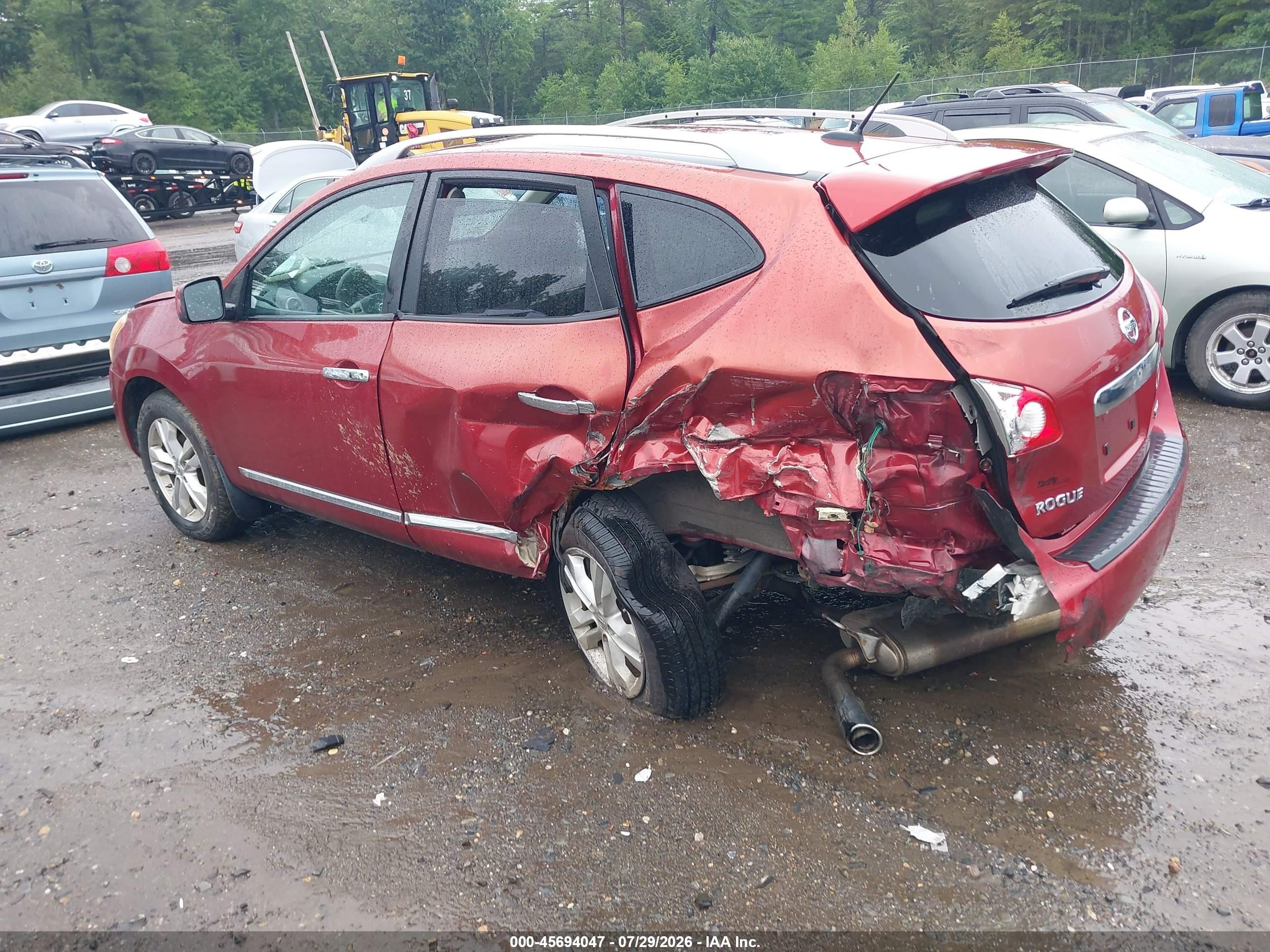 2012 Nissan Rogue Sv Red vin: JN8AS5MV7CW369123