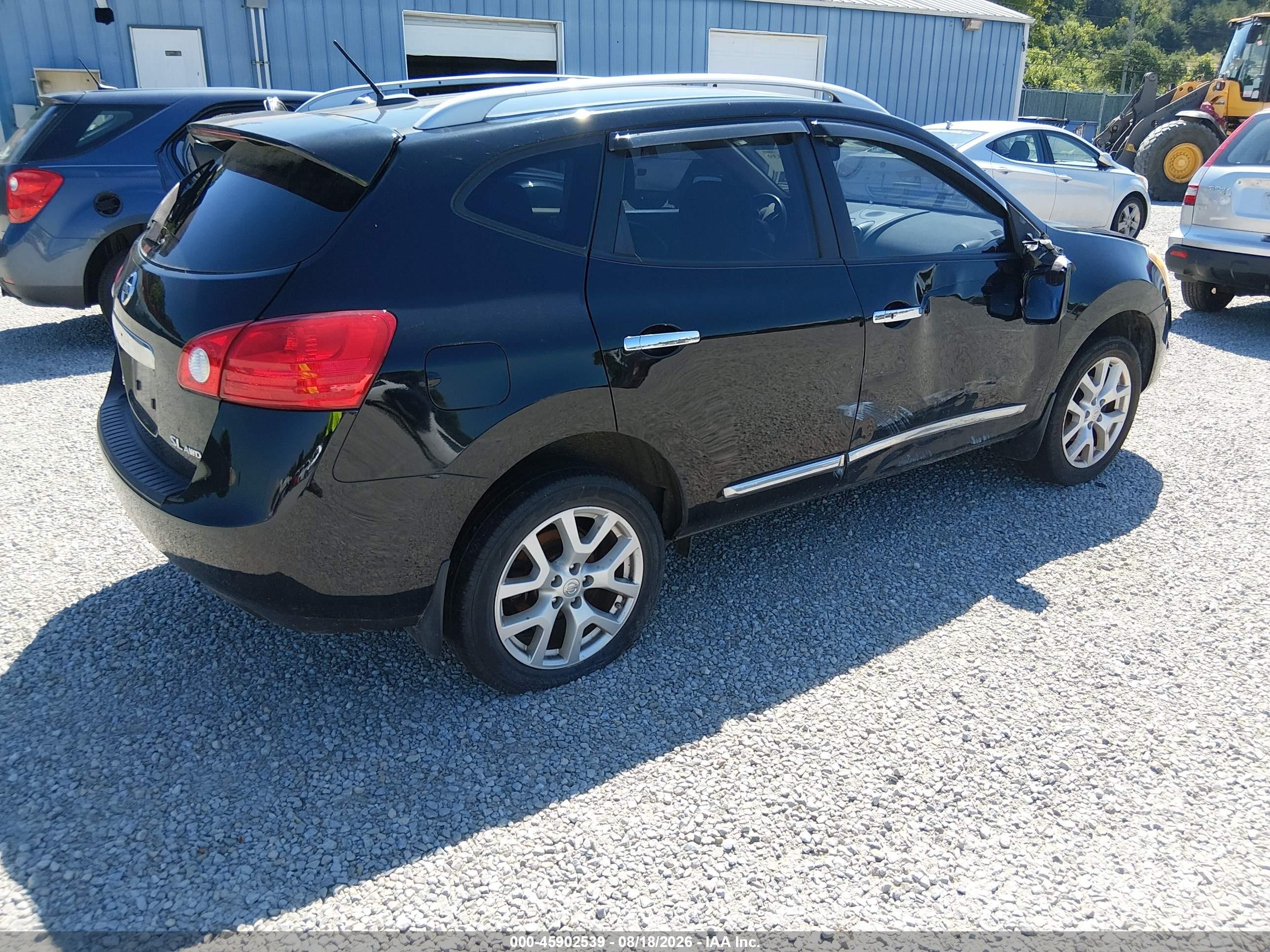 2012 Nissan Rogue Sv W/sl Pkg Black vin: JN8AS5MV7CW371051