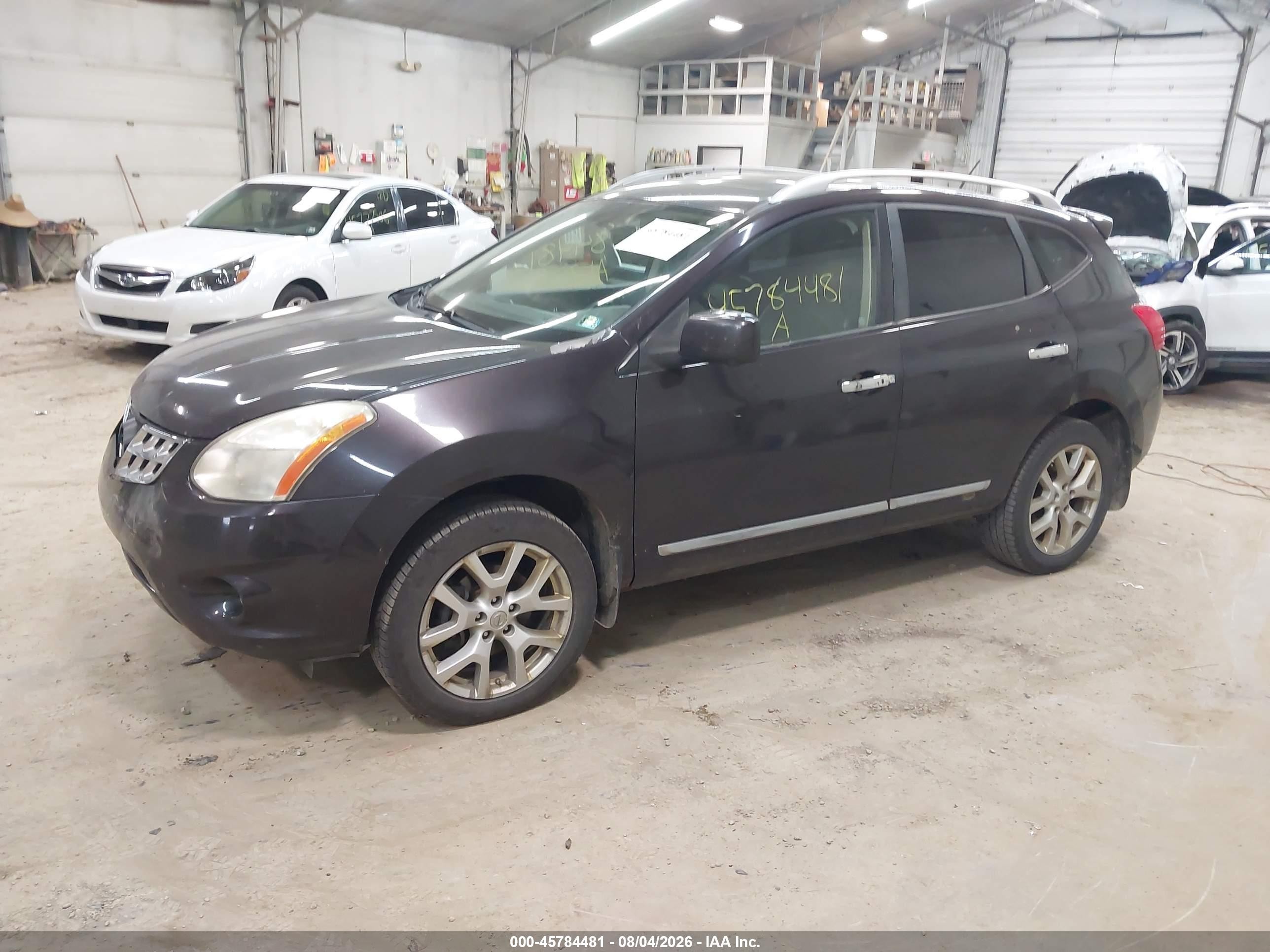 2012 Nissan Rogue Sv W/sl Pkg Gray vin: JN8AS5MV7CW372040