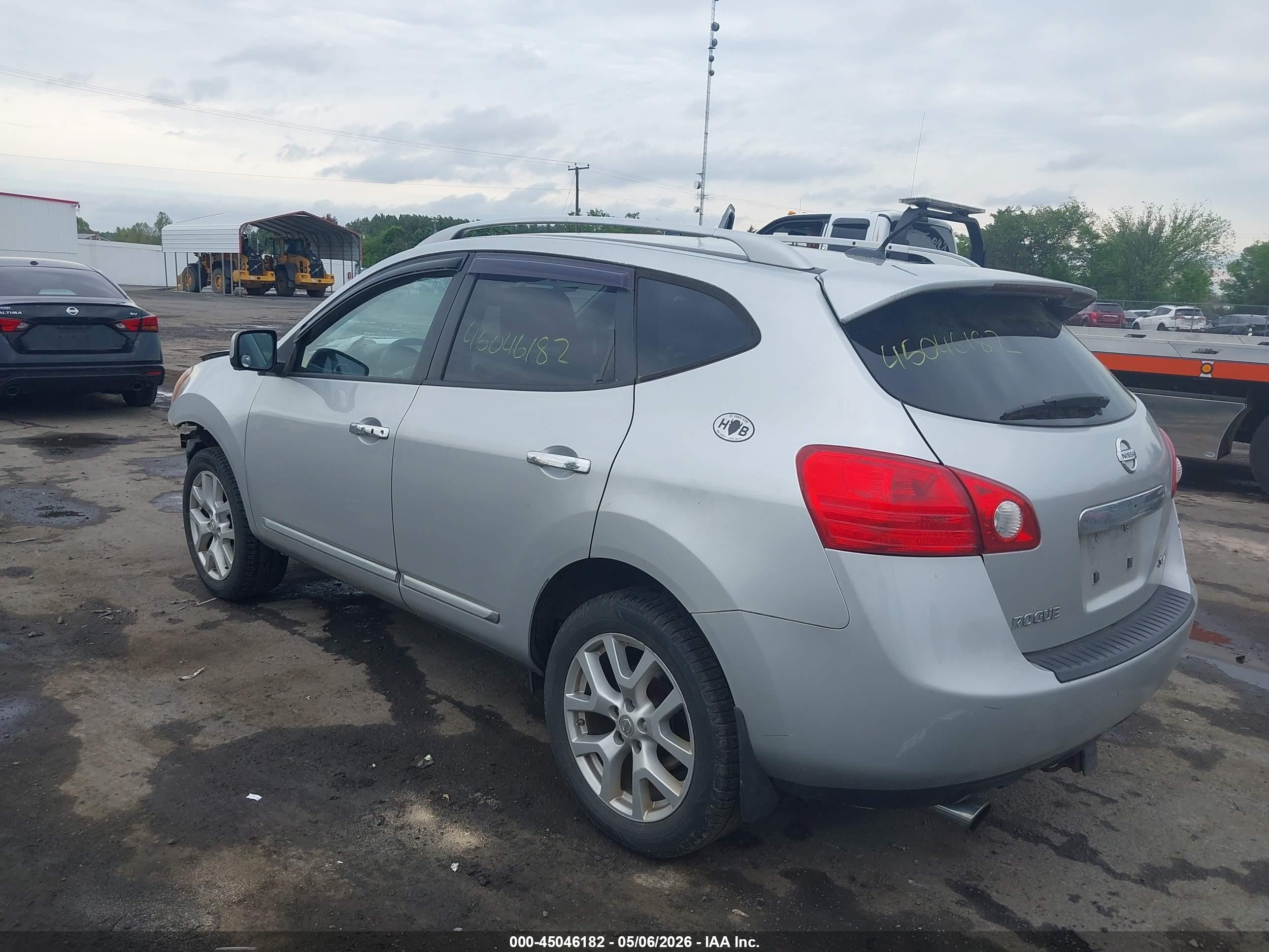 2012 Nissan Rogue Sv W/sl Pkg Silver vin: JN8AS5MV7CW372278