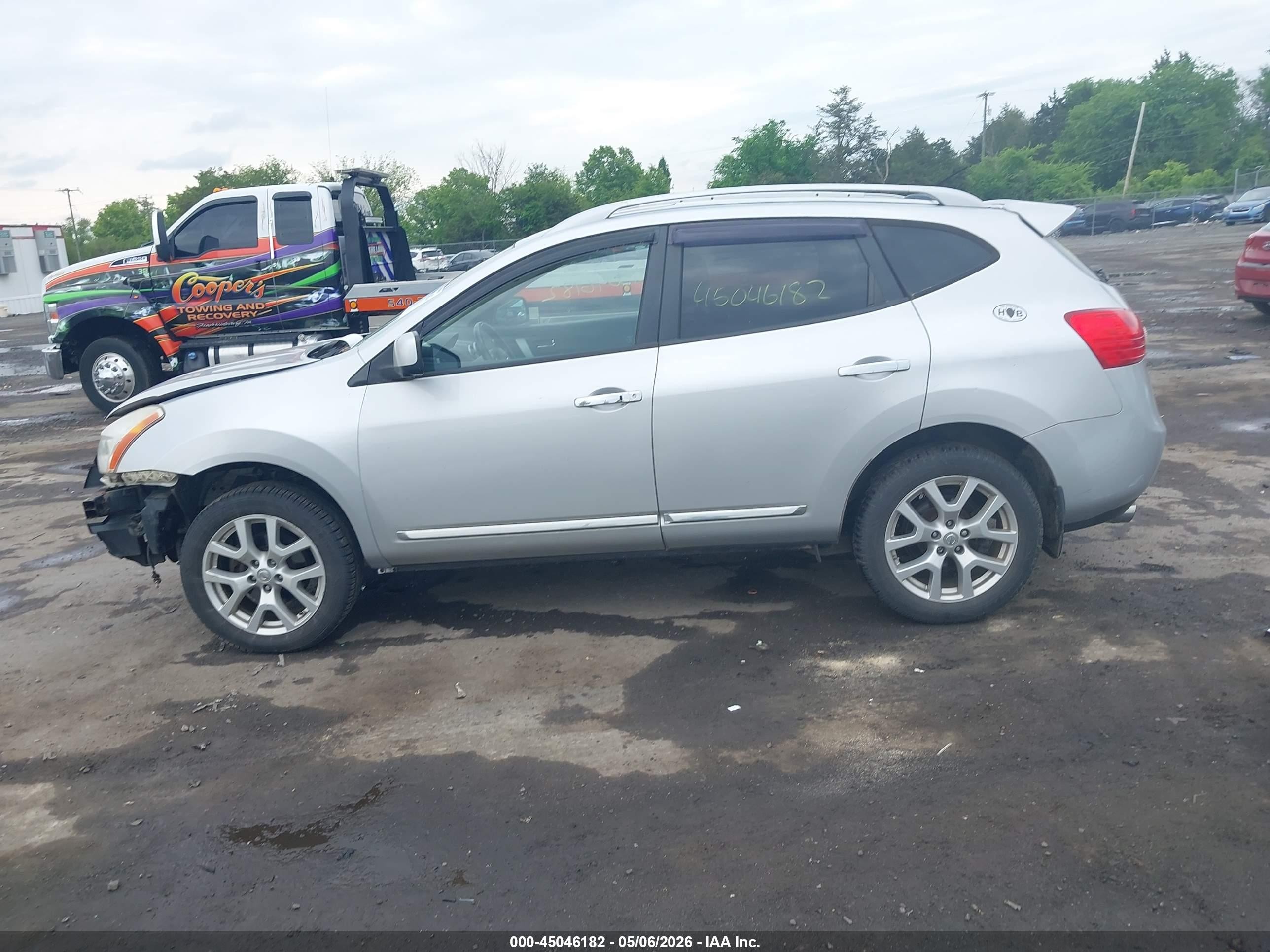 2012 Nissan Rogue Sv W/sl Pkg Silver vin: JN8AS5MV7CW372278