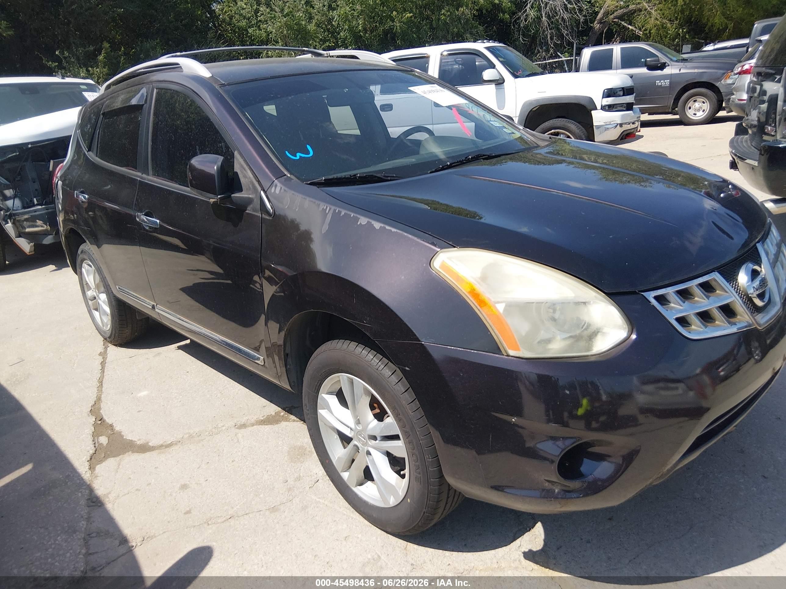 2012 Nissan Rogue Sv Burgundy vin: JN8AS5MV7CW380073