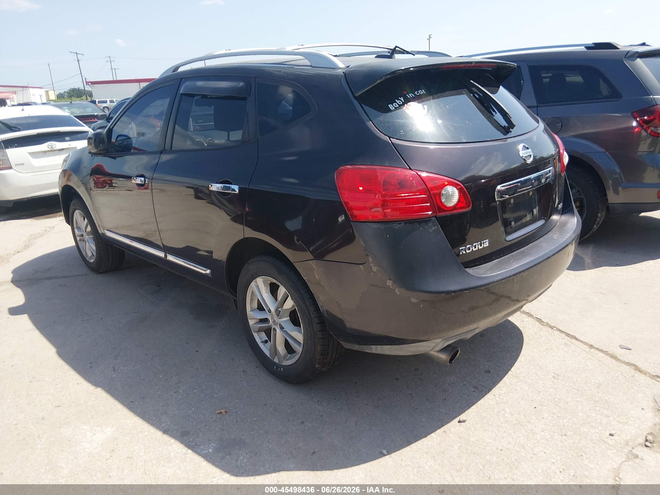 2012 Nissan Rogue Sv Burgundy vin: JN8AS5MV7CW380073