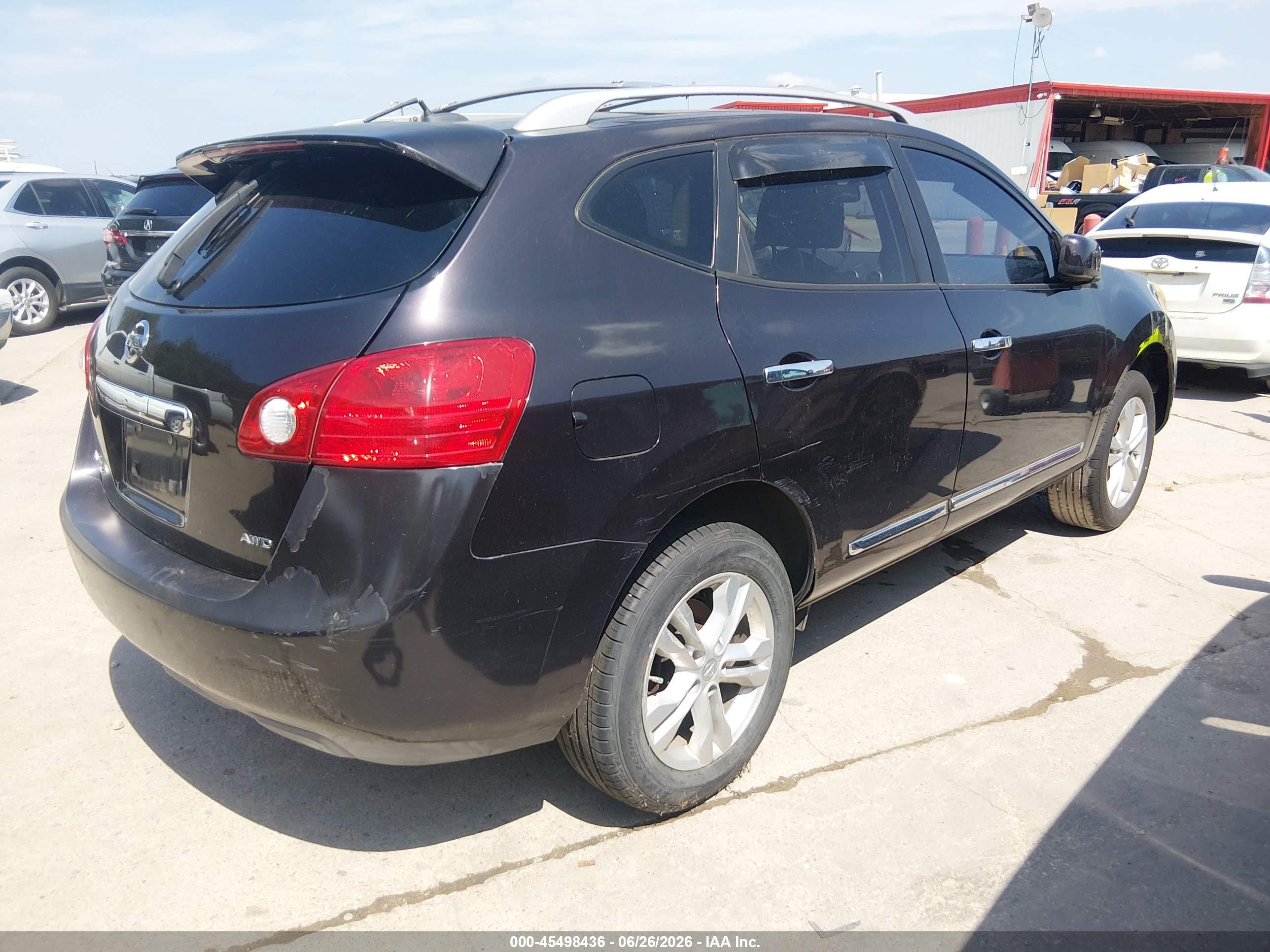 2012 Nissan Rogue Sv Burgundy vin: JN8AS5MV7CW380073