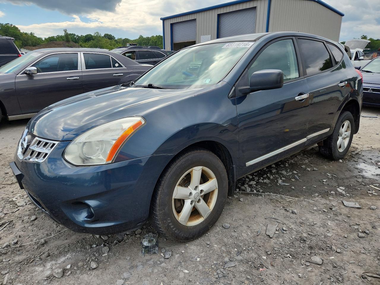 2012 Nissan Rogue S Blue vin: JN8AS5MV7CW384270