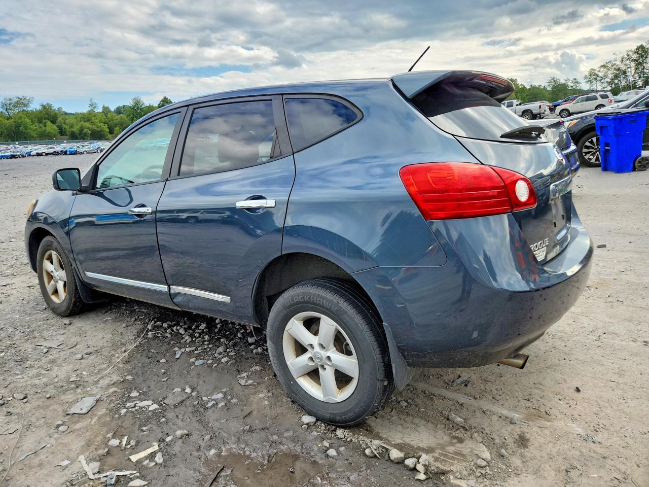 2012 Nissan Rogue S Blue vin: JN8AS5MV7CW384270