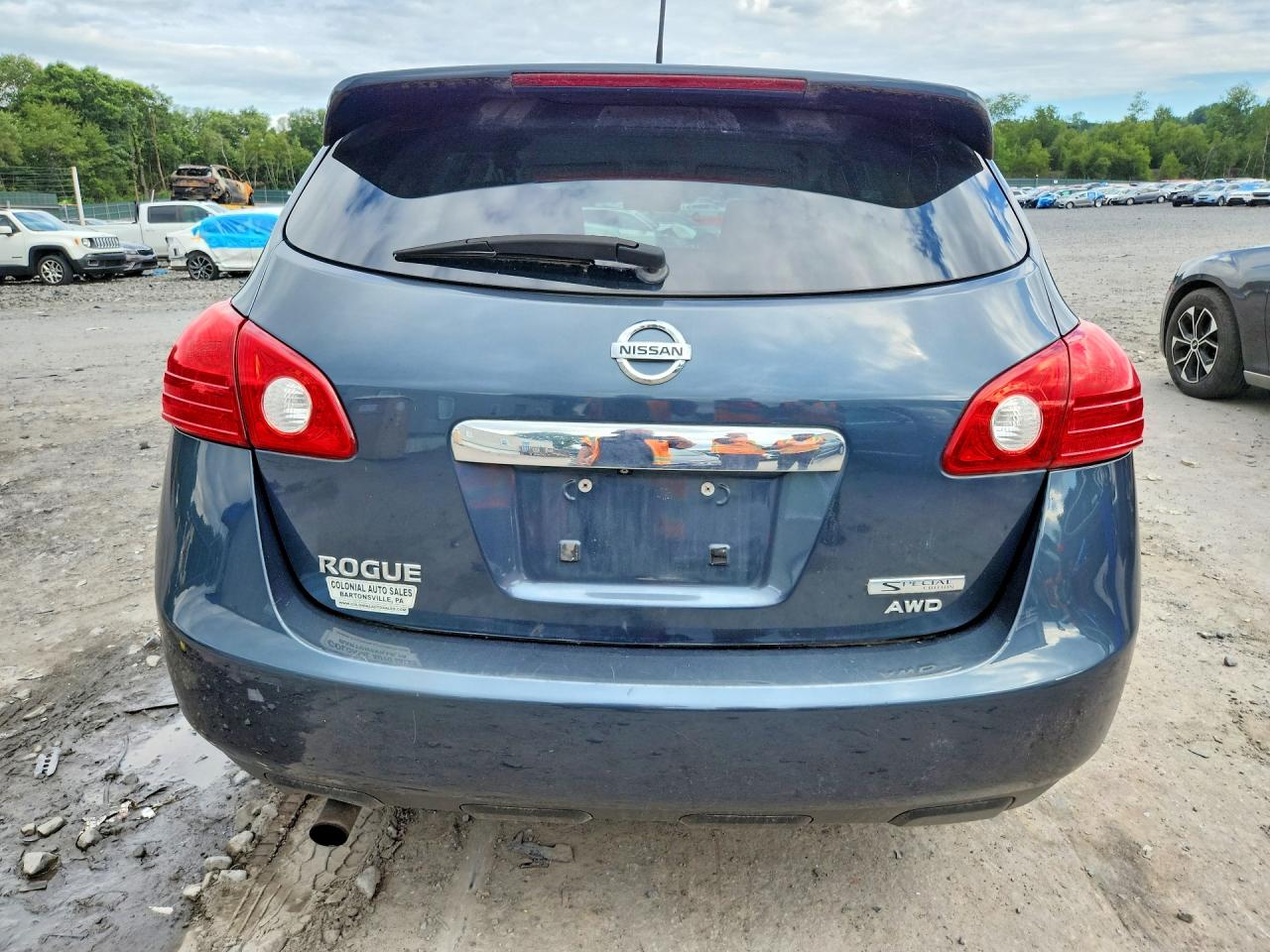 2012 Nissan Rogue S Blue vin: JN8AS5MV7CW384270