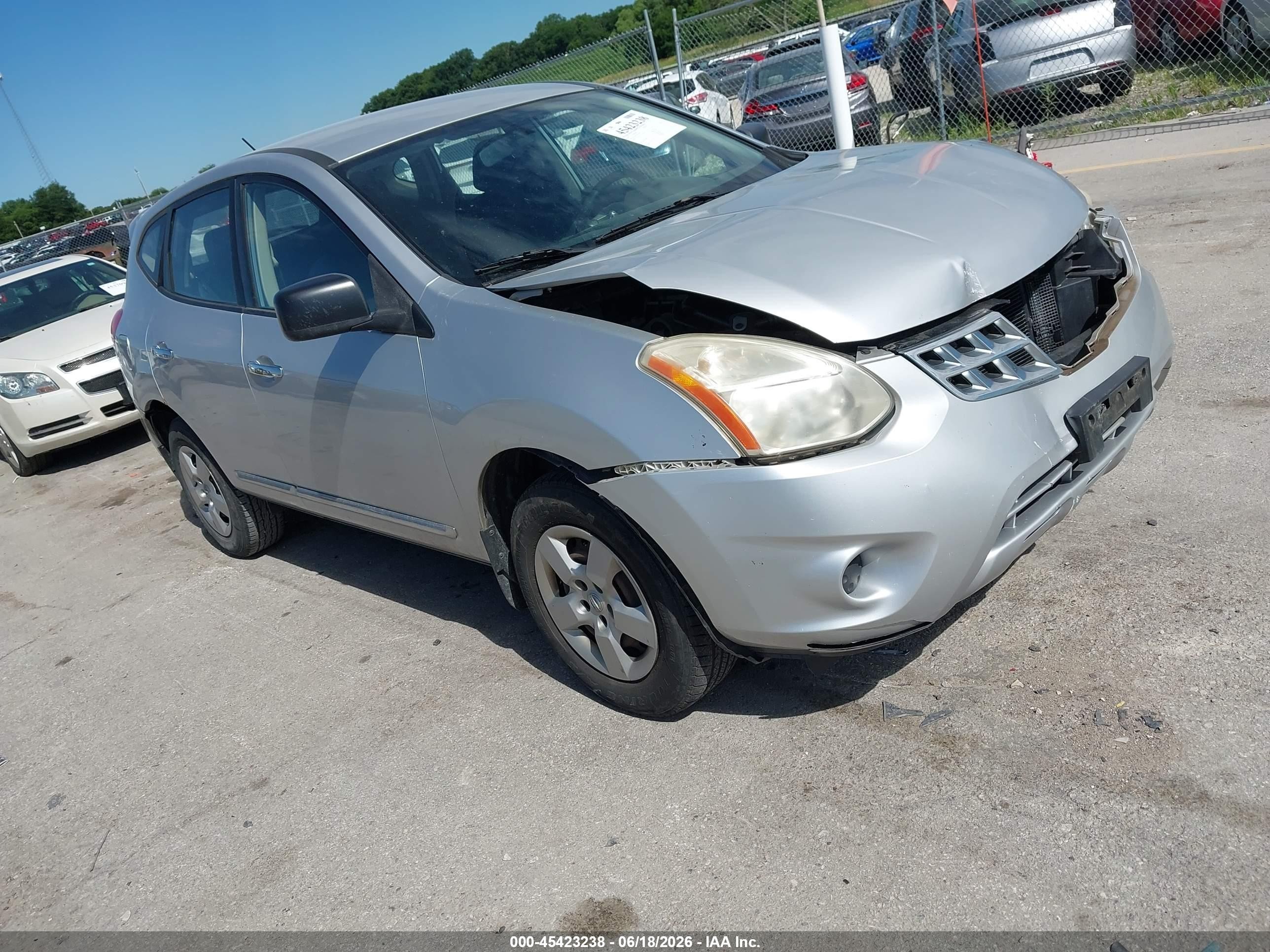 2012 Nissan Rogue S Серебряный vin: JN8AS5MV7CW388609