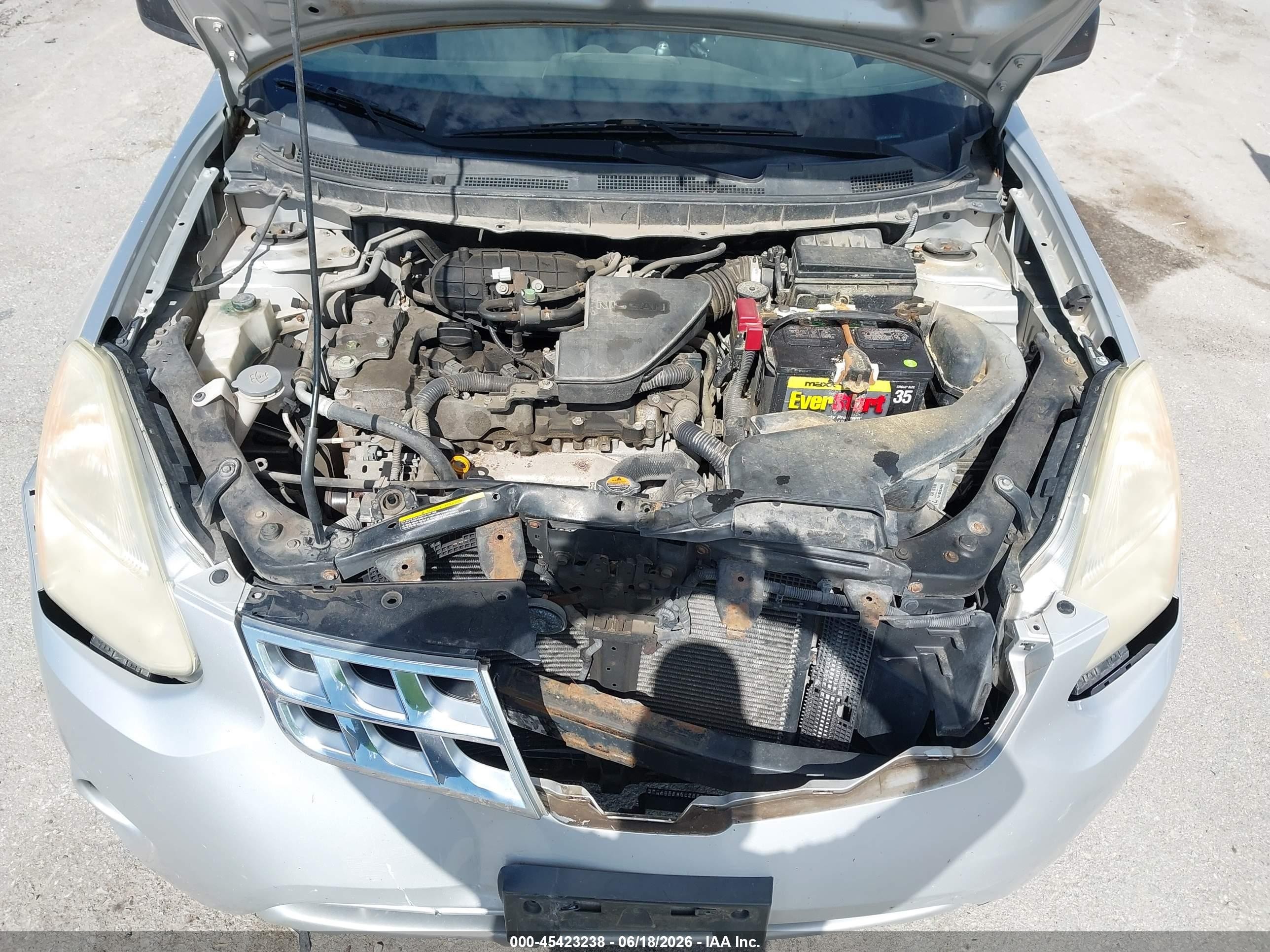 2012 Nissan Rogue S Silver vin: JN8AS5MV7CW388609