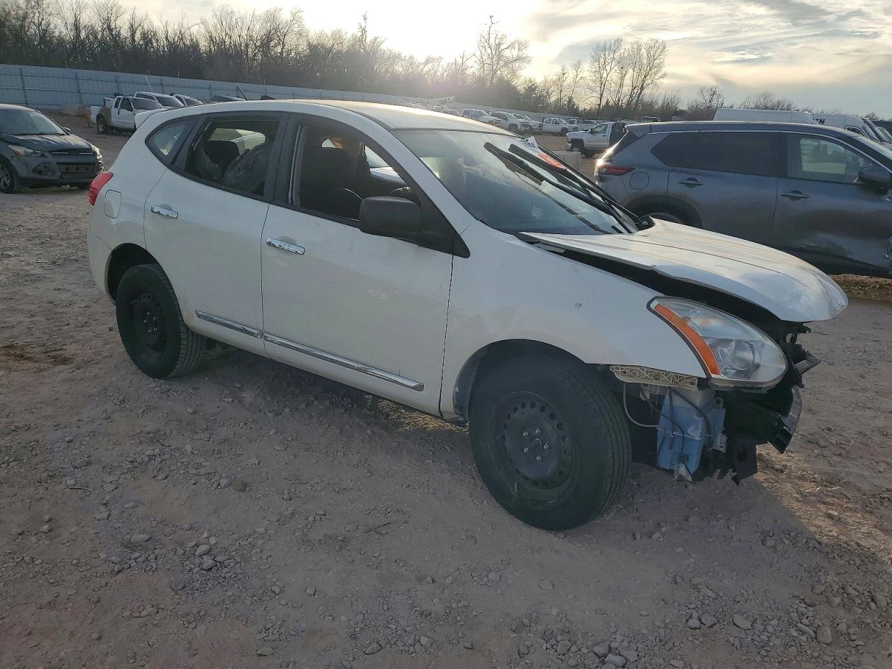 2012 Nissan Rogue S White vin: JN8AS5MV7CW389825