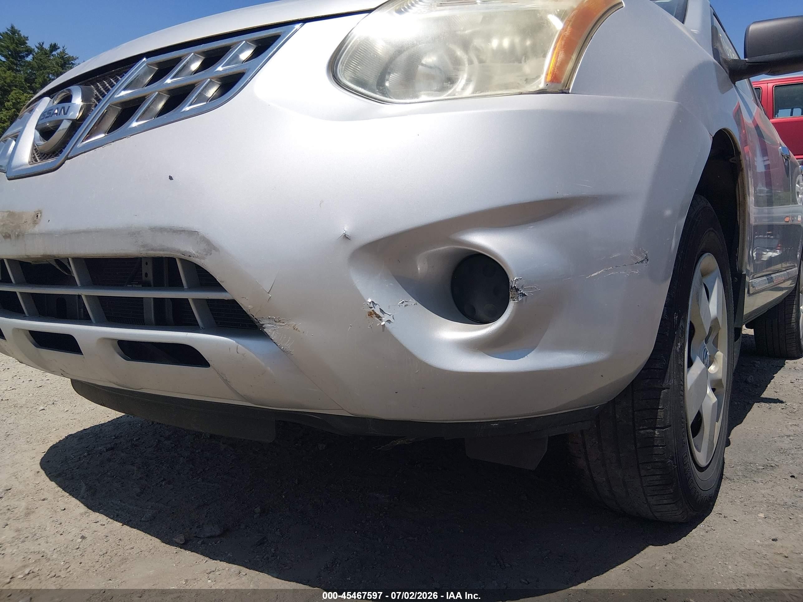 2012 Nissan Rogue S Silver vin: JN8AS5MV7CW393776