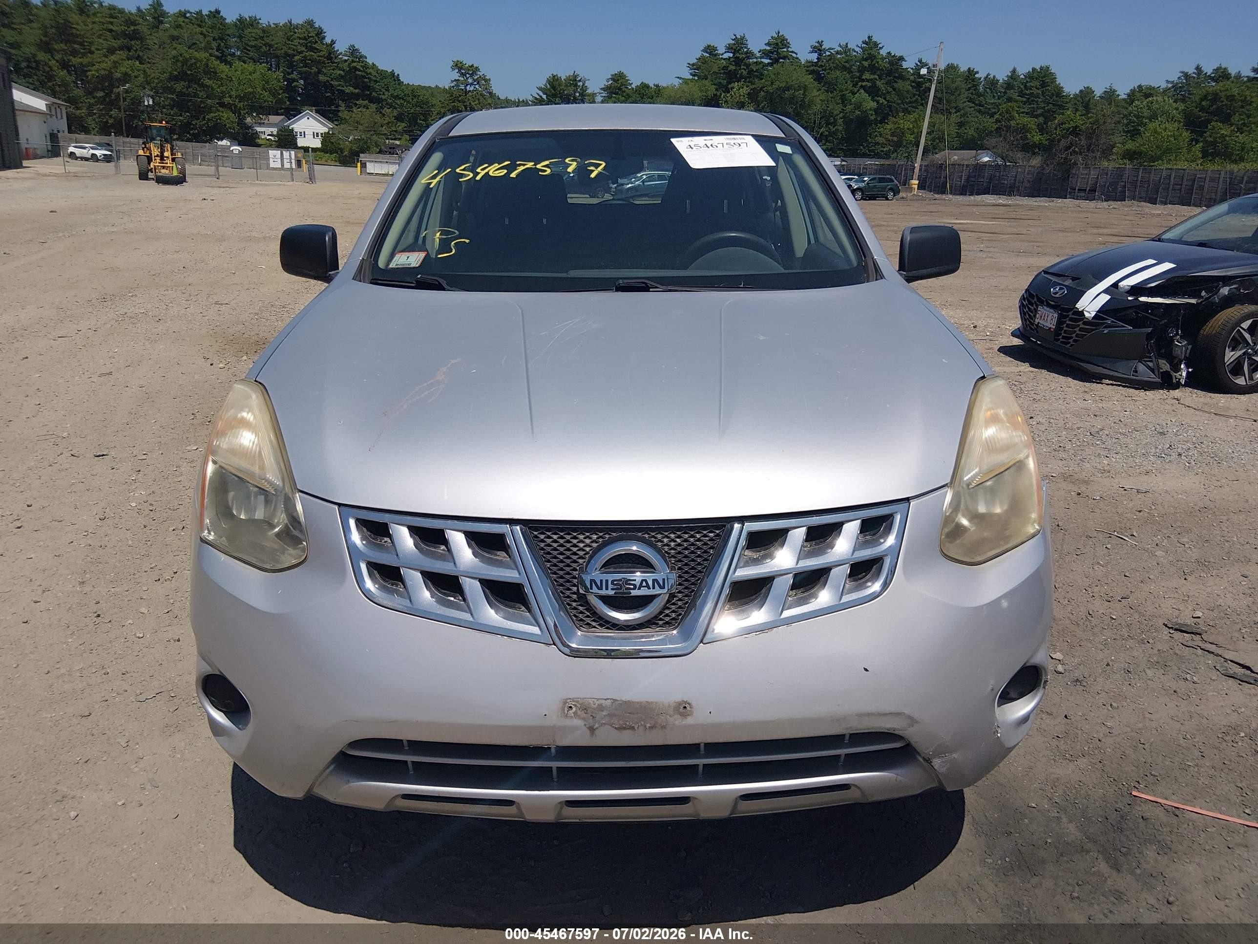 2012 Nissan Rogue S Silver vin: JN8AS5MV7CW393776