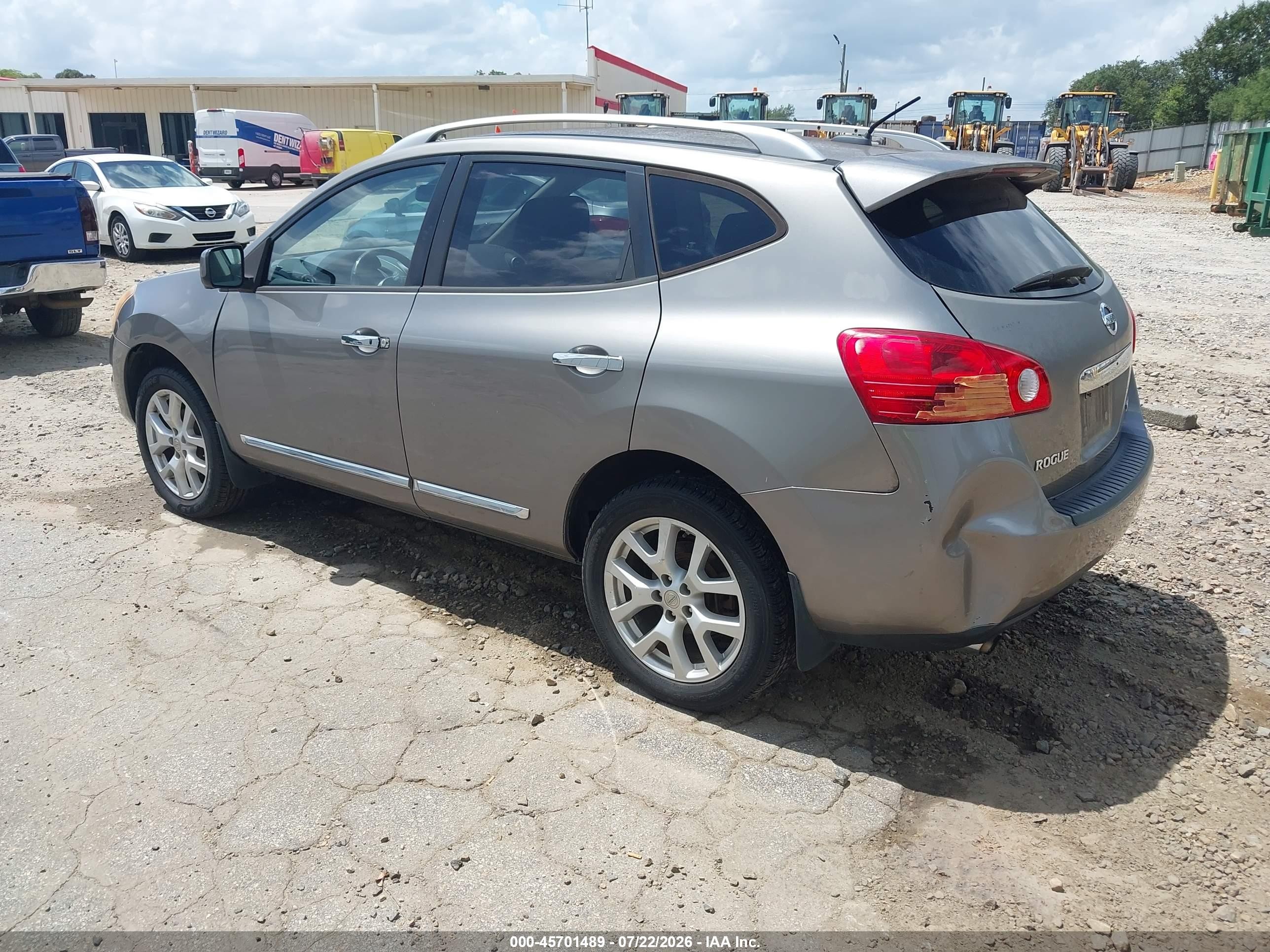 2012 Nissan Rogue Sv W/sl Pkg Gray vin: JN8AS5MV7CW402704