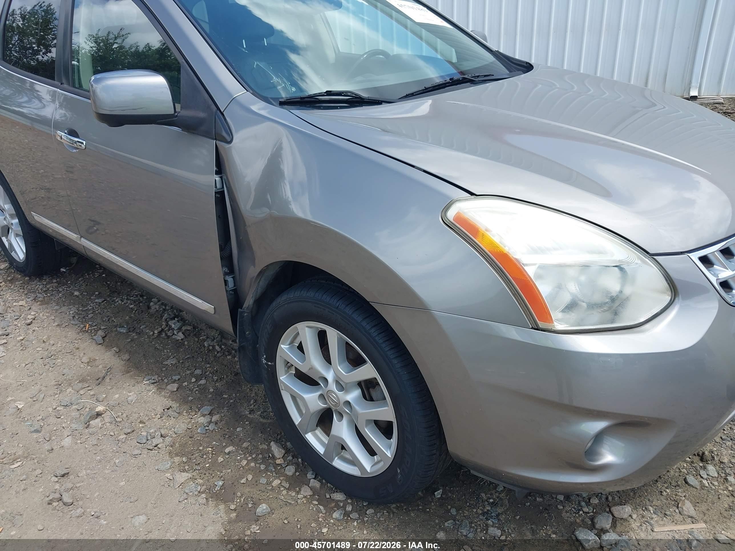 2012 Nissan Rogue Sv W/sl Pkg Gray vin: JN8AS5MV7CW402704