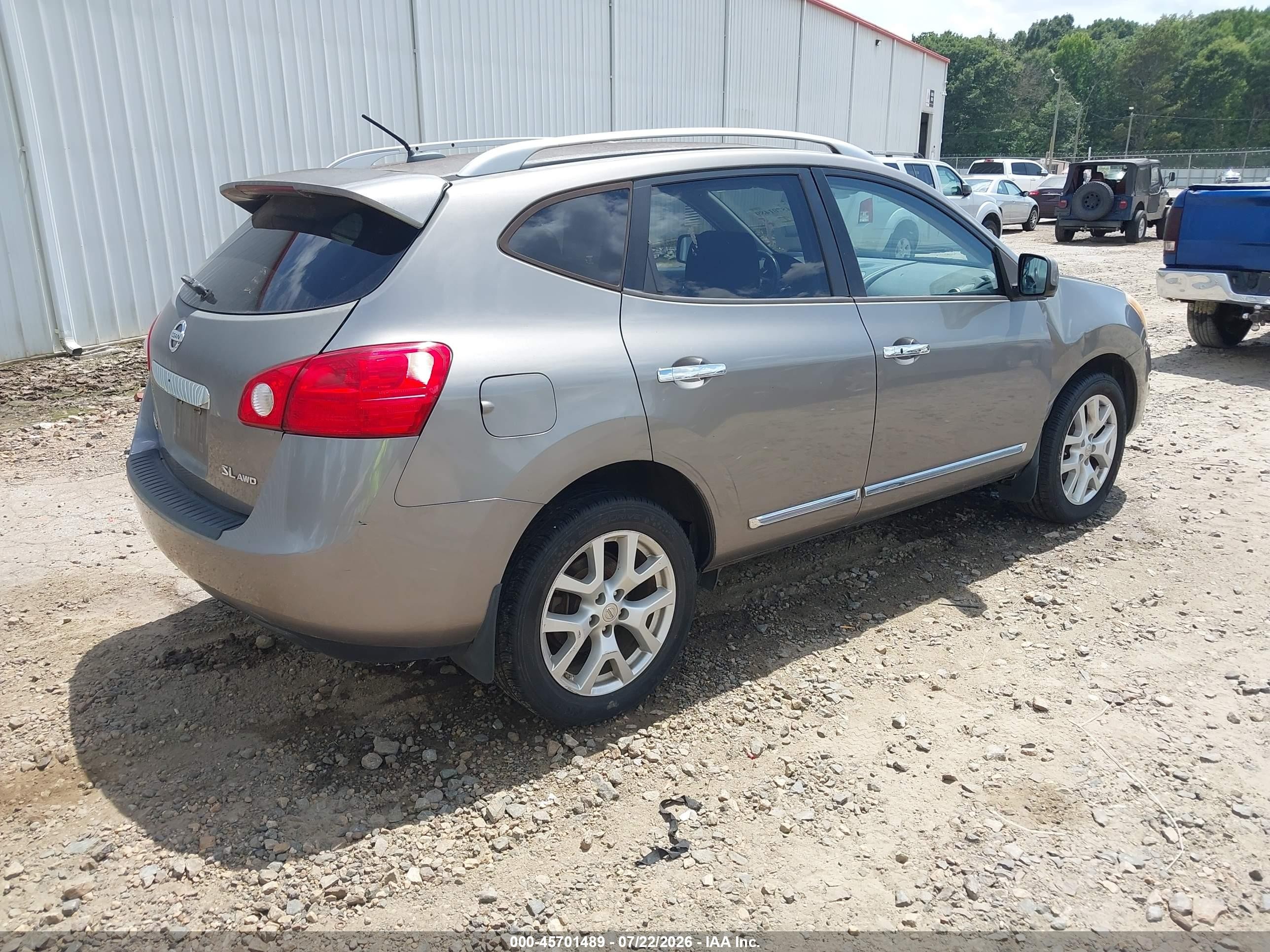2012 Nissan Rogue Sv W/sl Pkg Gray vin: JN8AS5MV7CW402704