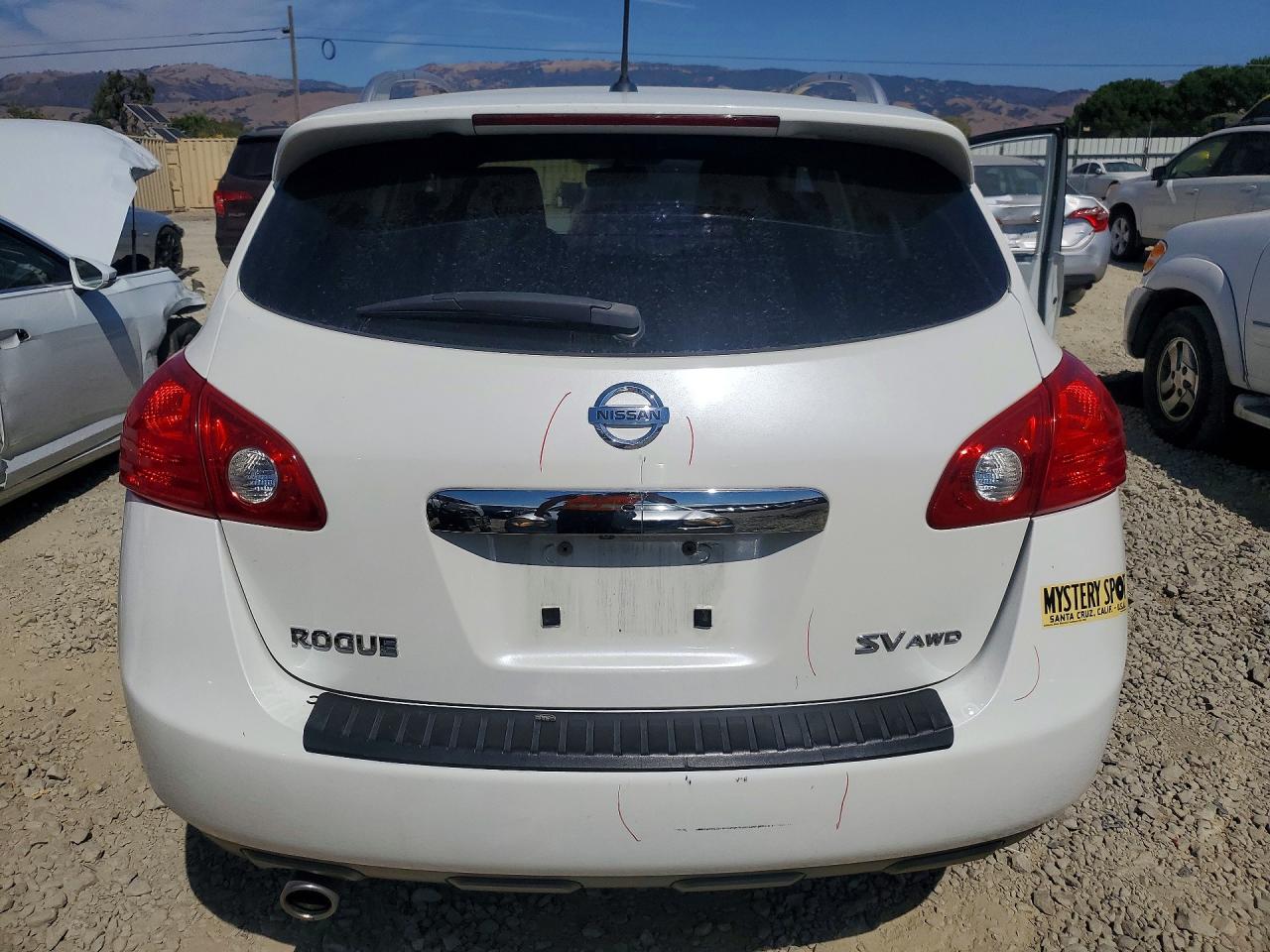 2012 Nissan Rogue S White vin: JN8AS5MV7CW405702