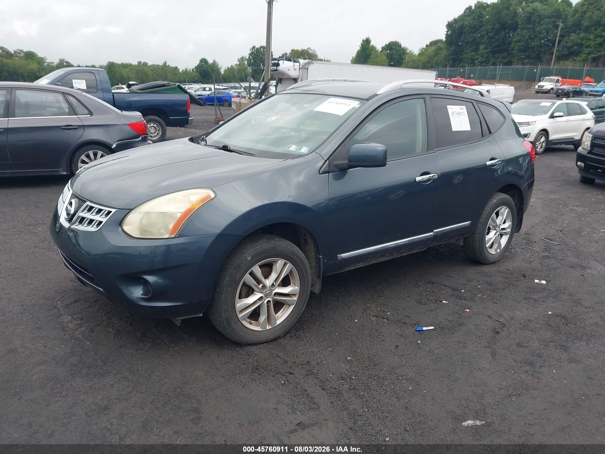 2012 Nissan Rogue Sv Gray vin: JN8AS5MV7CW406347