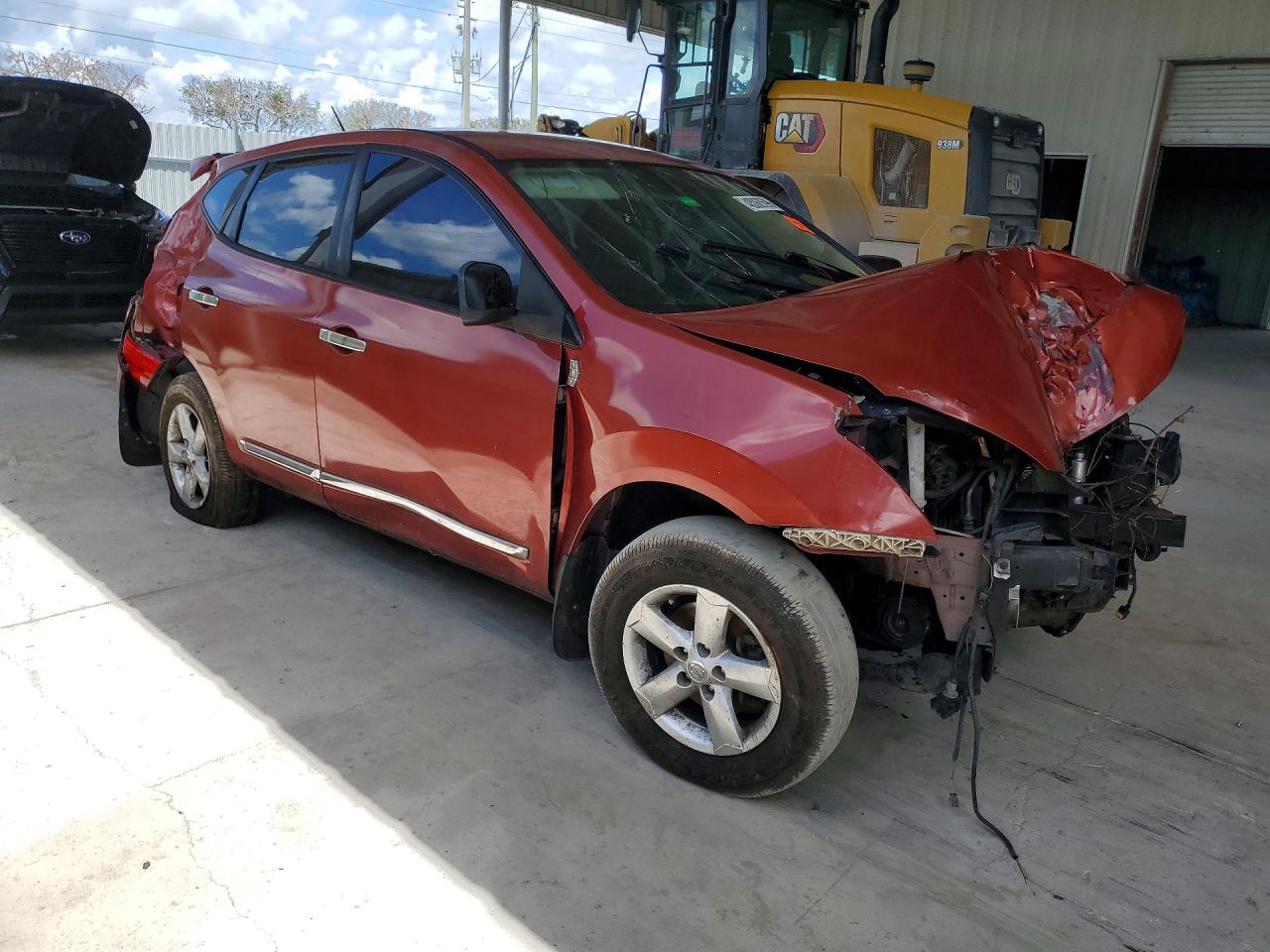 2012 Nissan Rogue S Red vin: JN8AS5MV7CW408194