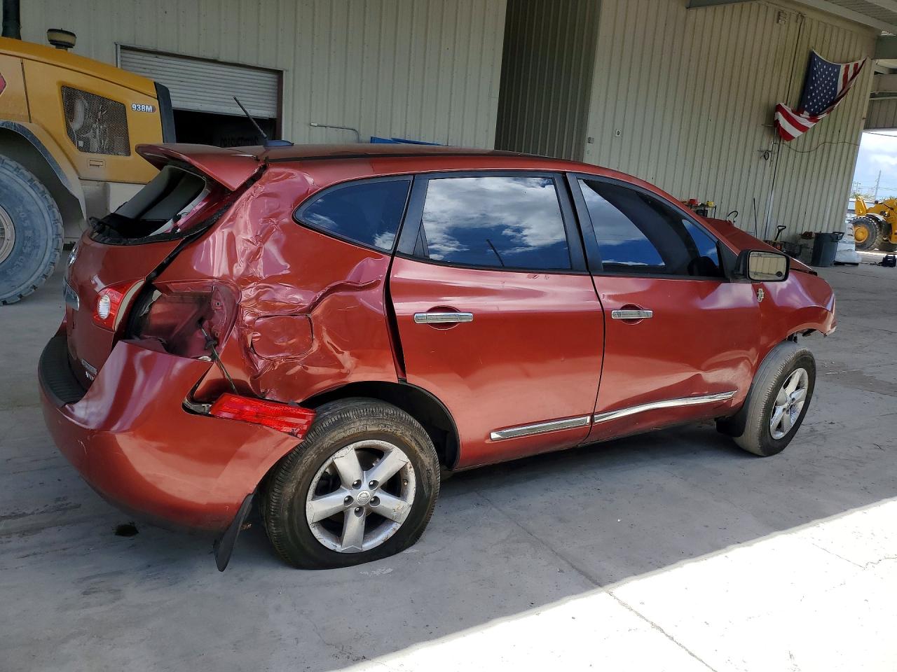2012 Nissan Rogue S Red vin: JN8AS5MV7CW408194