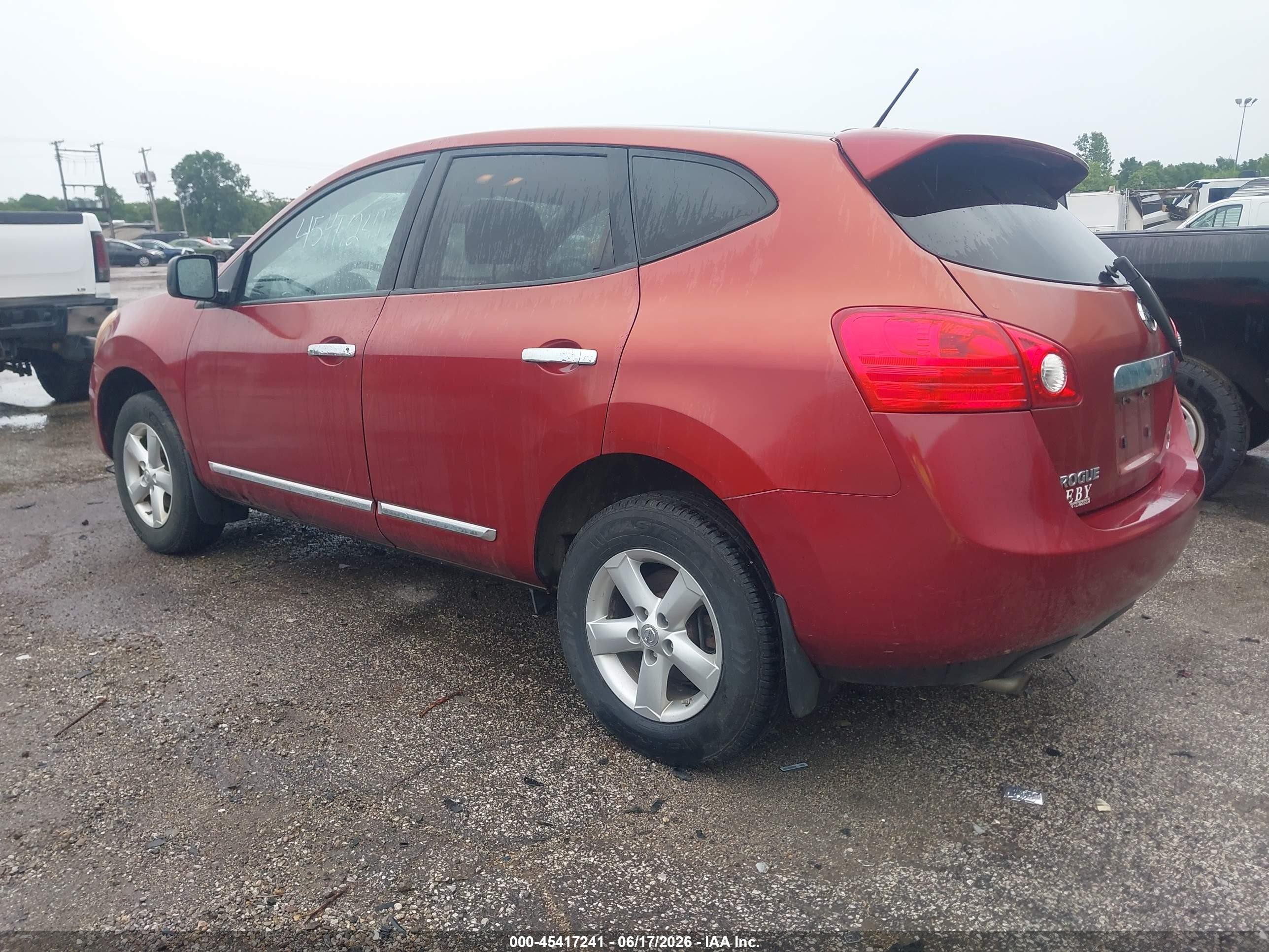 2012 Nissan Rogue S Red vin: JN8AS5MV7CW410625