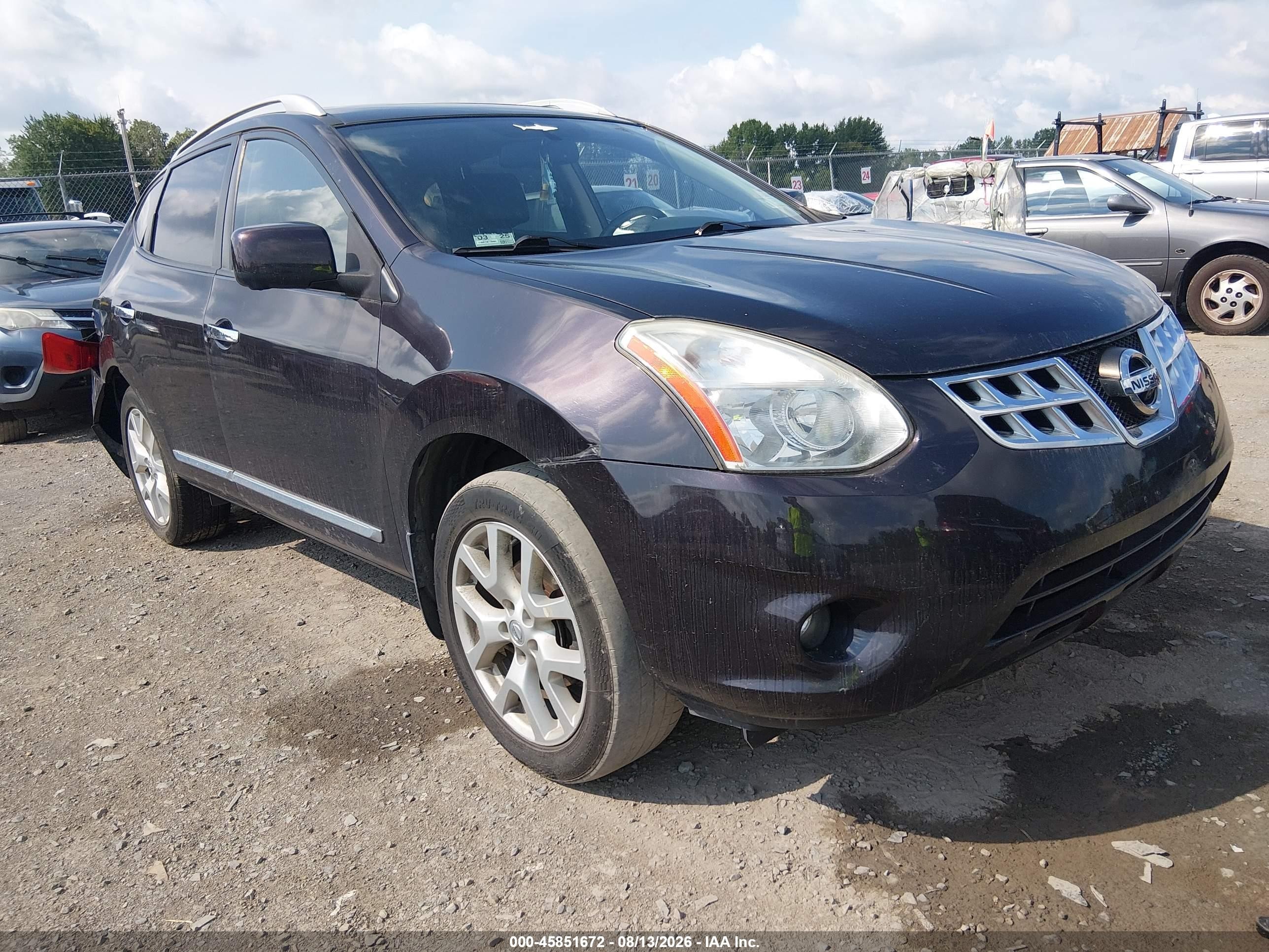 2012 Nissan Rogue Sv W/sl Pkg Maroon vin: JN8AS5MV7CW413086