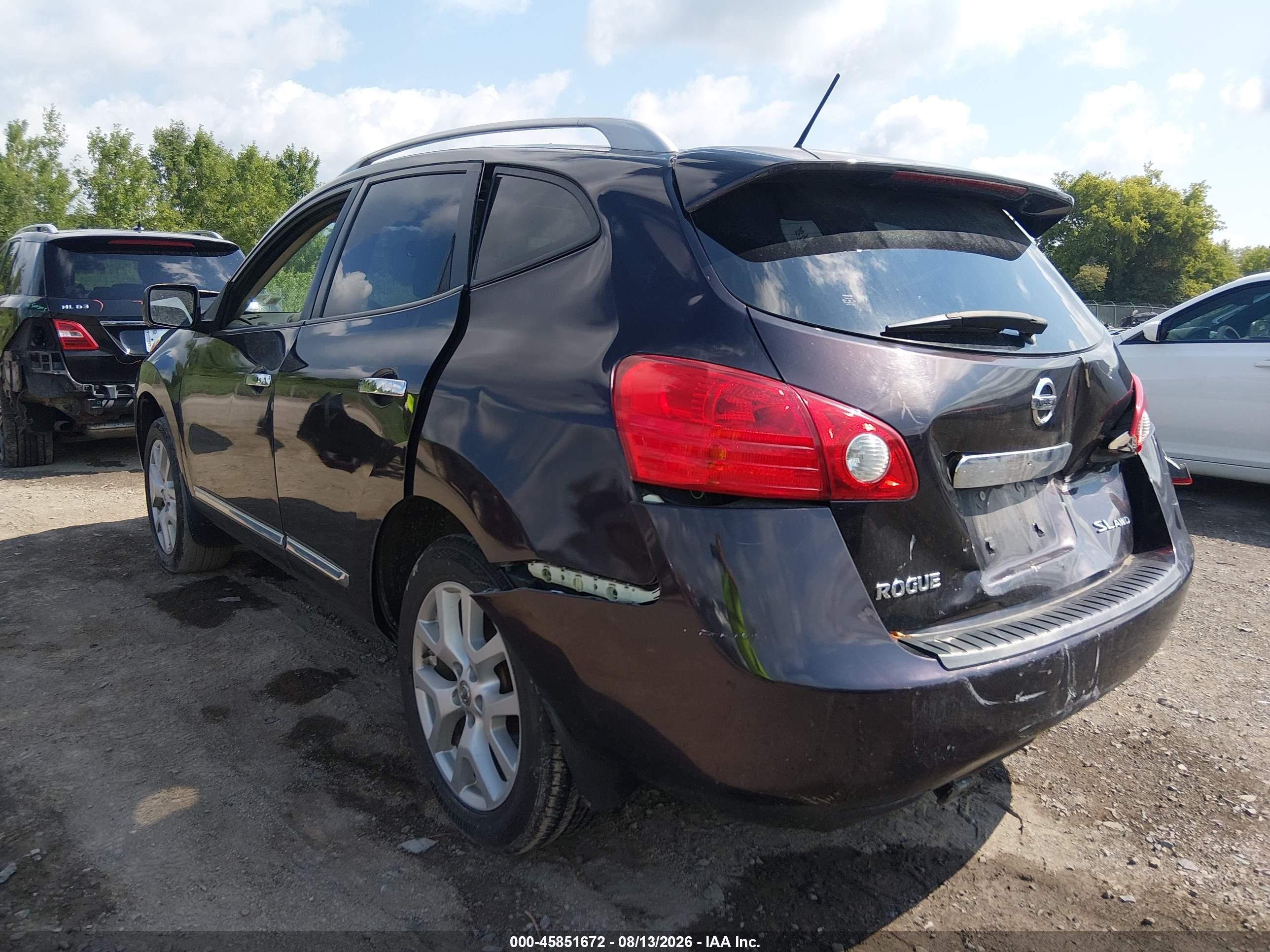 2012 Nissan Rogue Sv W/sl Pkg Maroon vin: JN8AS5MV7CW413086