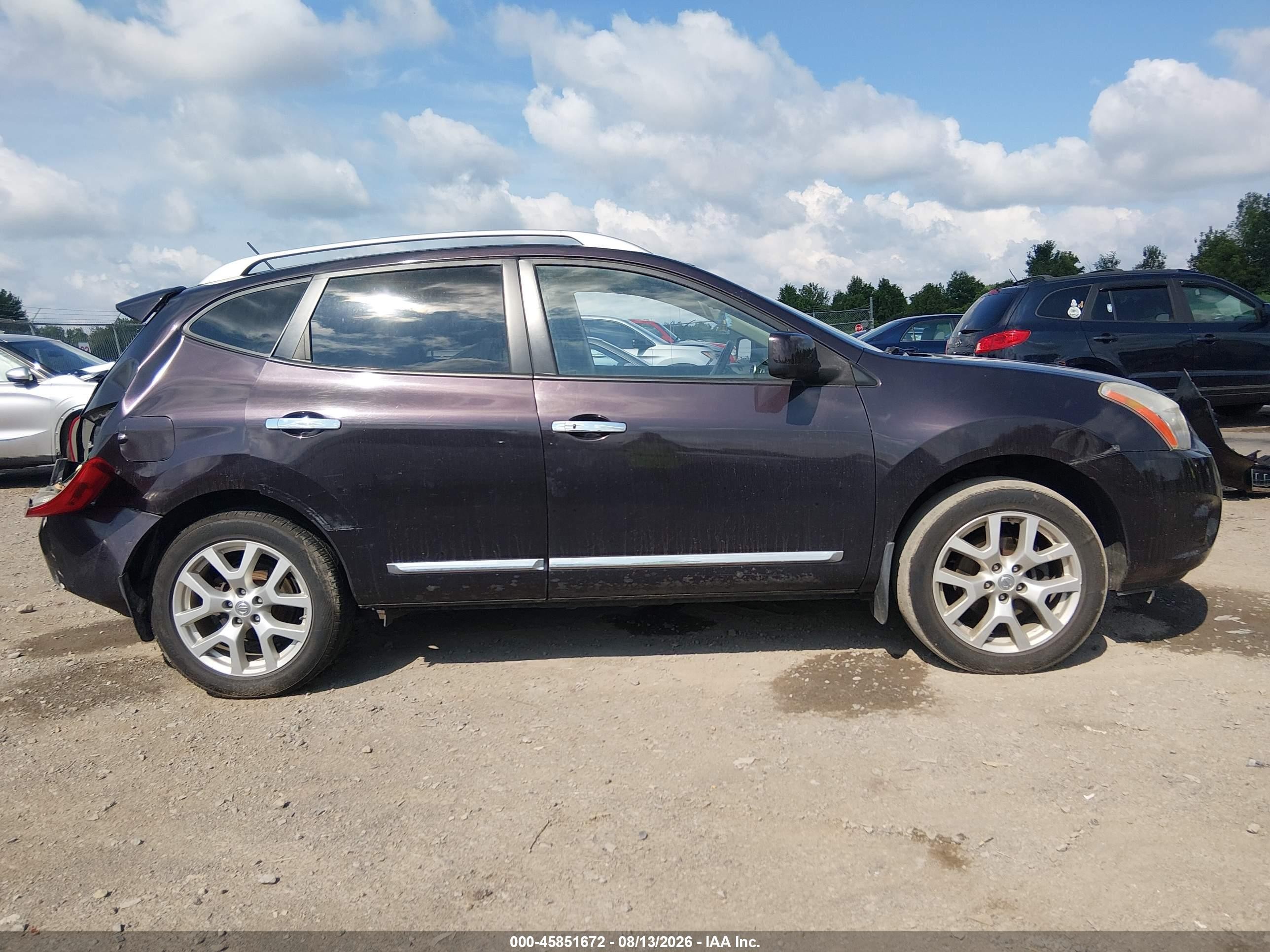 2012 Nissan Rogue Sv W/sl Pkg Maroon vin: JN8AS5MV7CW413086