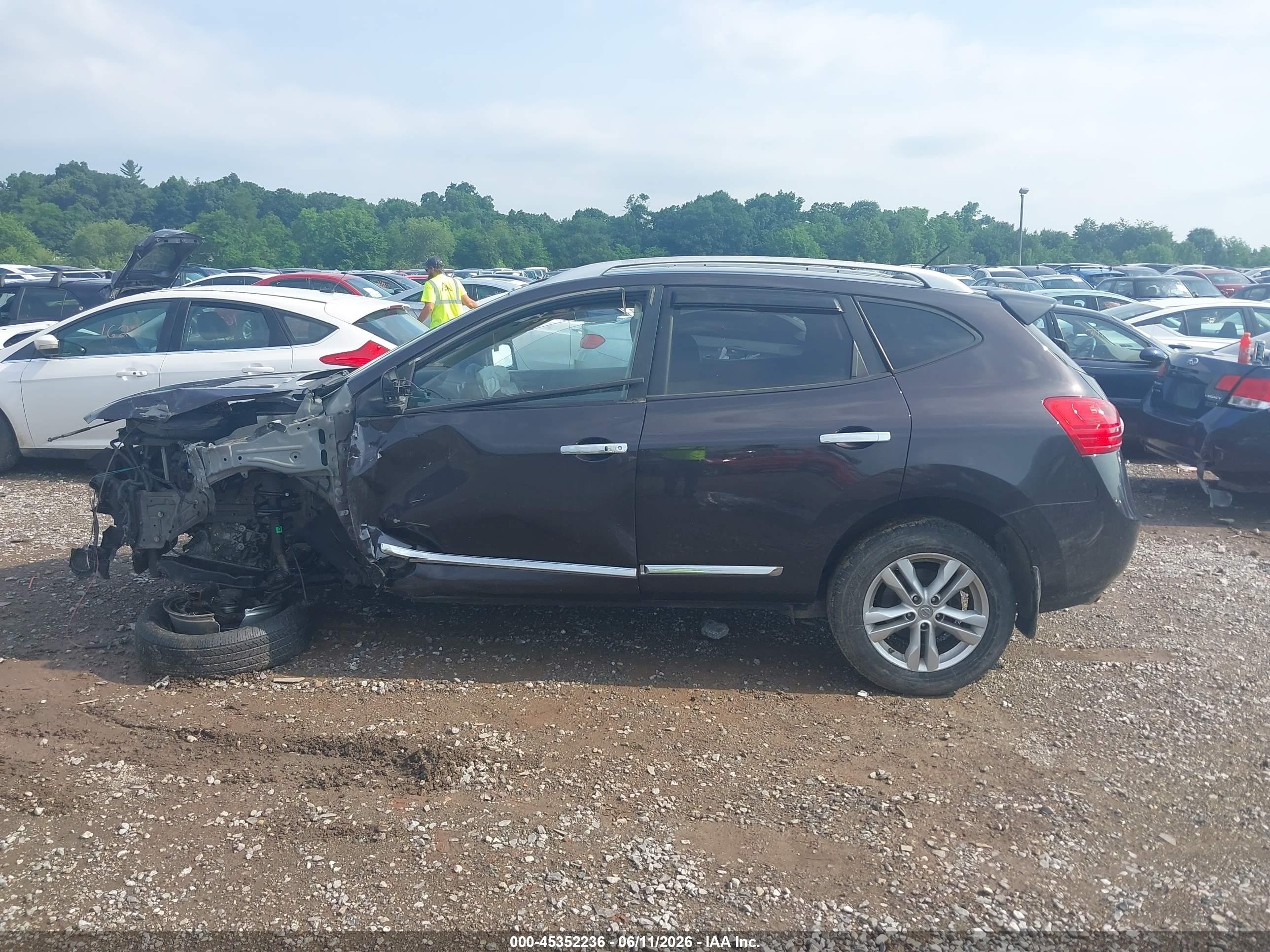 2012 Nissan Rogue Sv Black vin: JN8AS5MV7CW416182