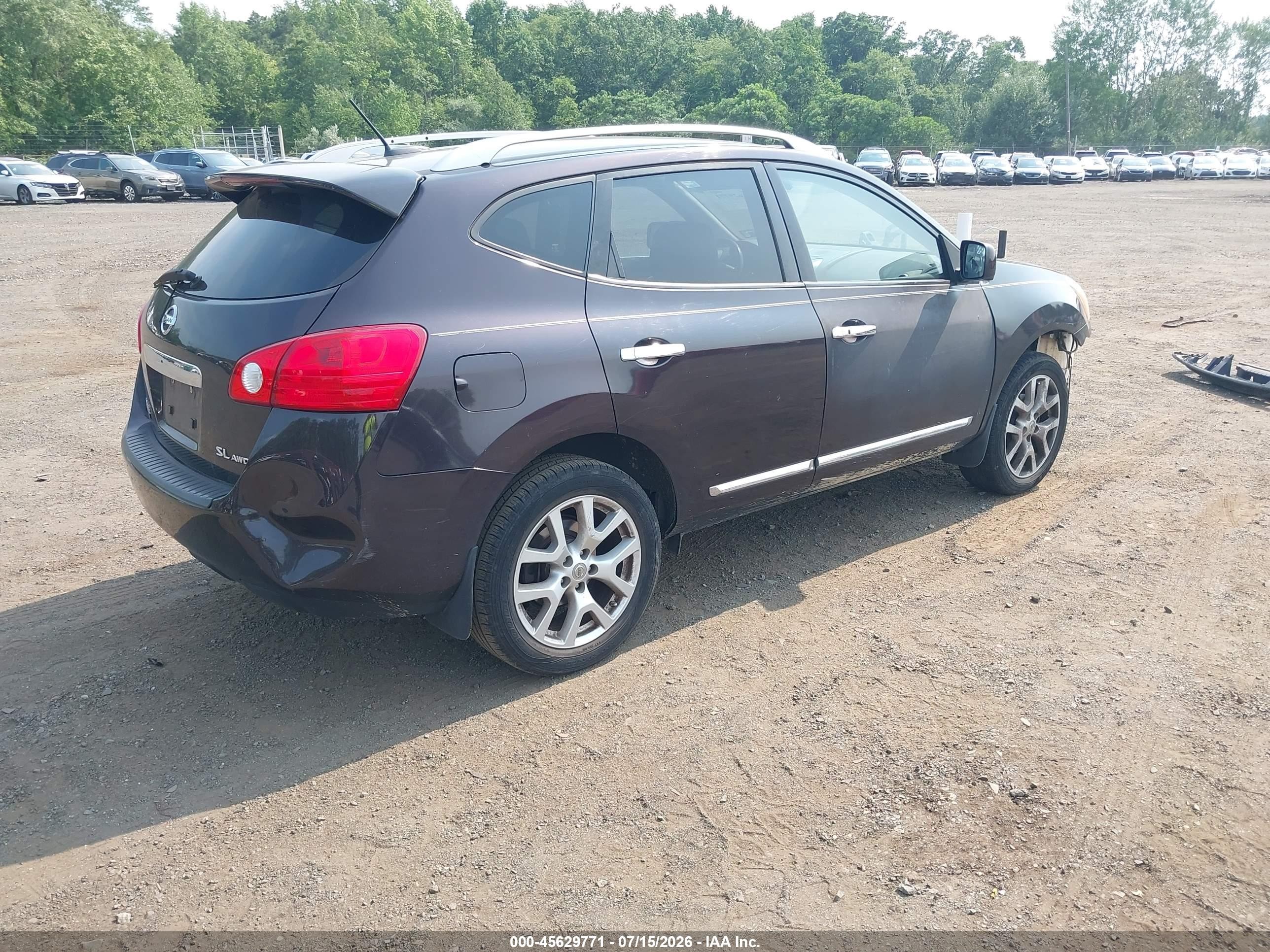 2012 Nissan Rogue Sv W/sl Pkg Purple vin: JN8AS5MV7CW418501