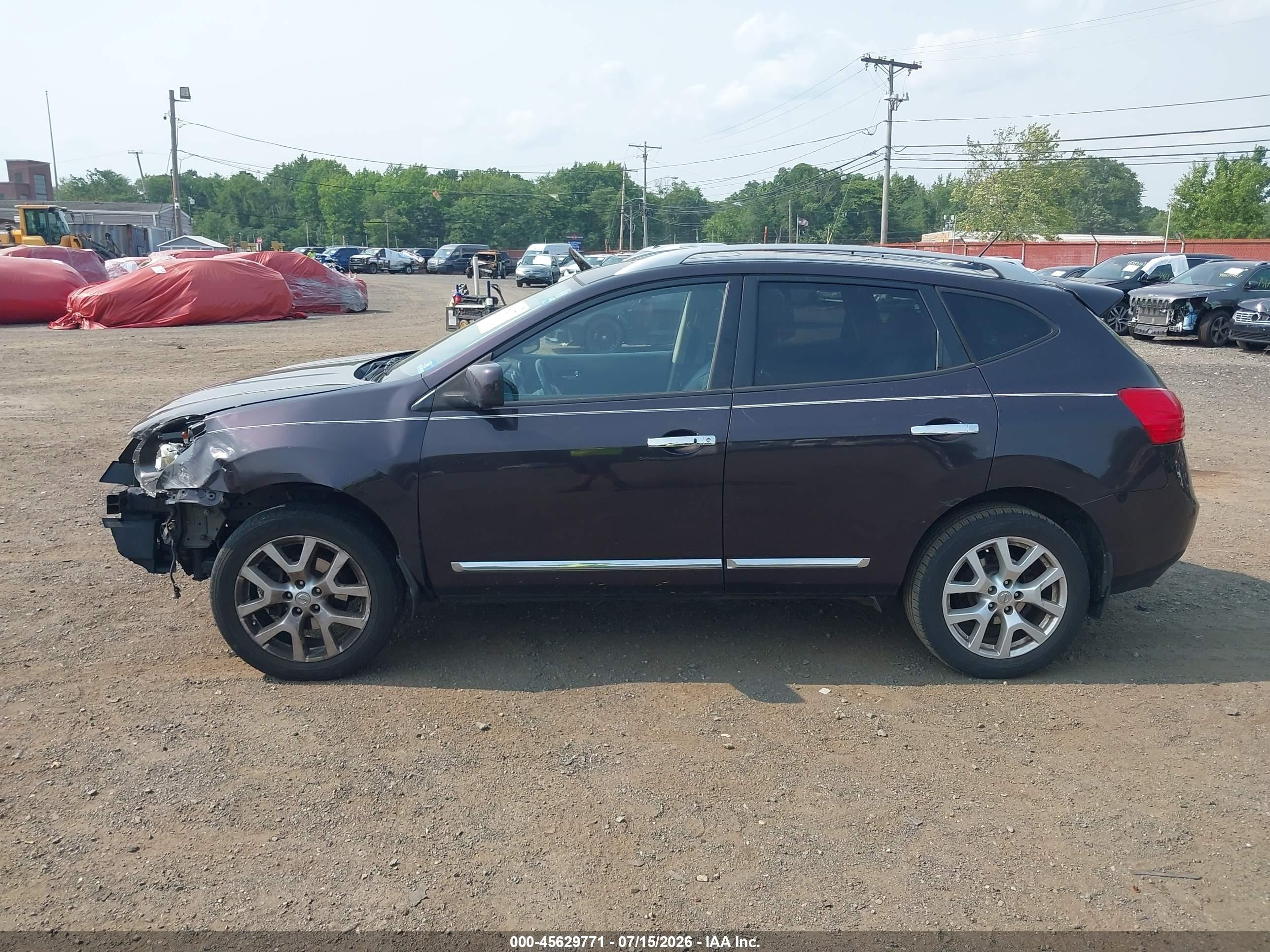 2012 Nissan Rogue Sv W/sl Pkg Purple vin: JN8AS5MV7CW418501