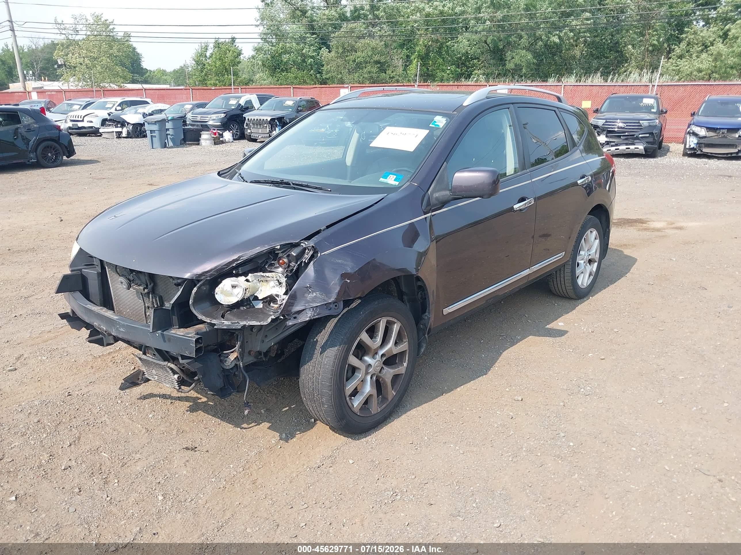 2012 Nissan Rogue Sv W/sl Pkg Purple vin: JN8AS5MV7CW418501