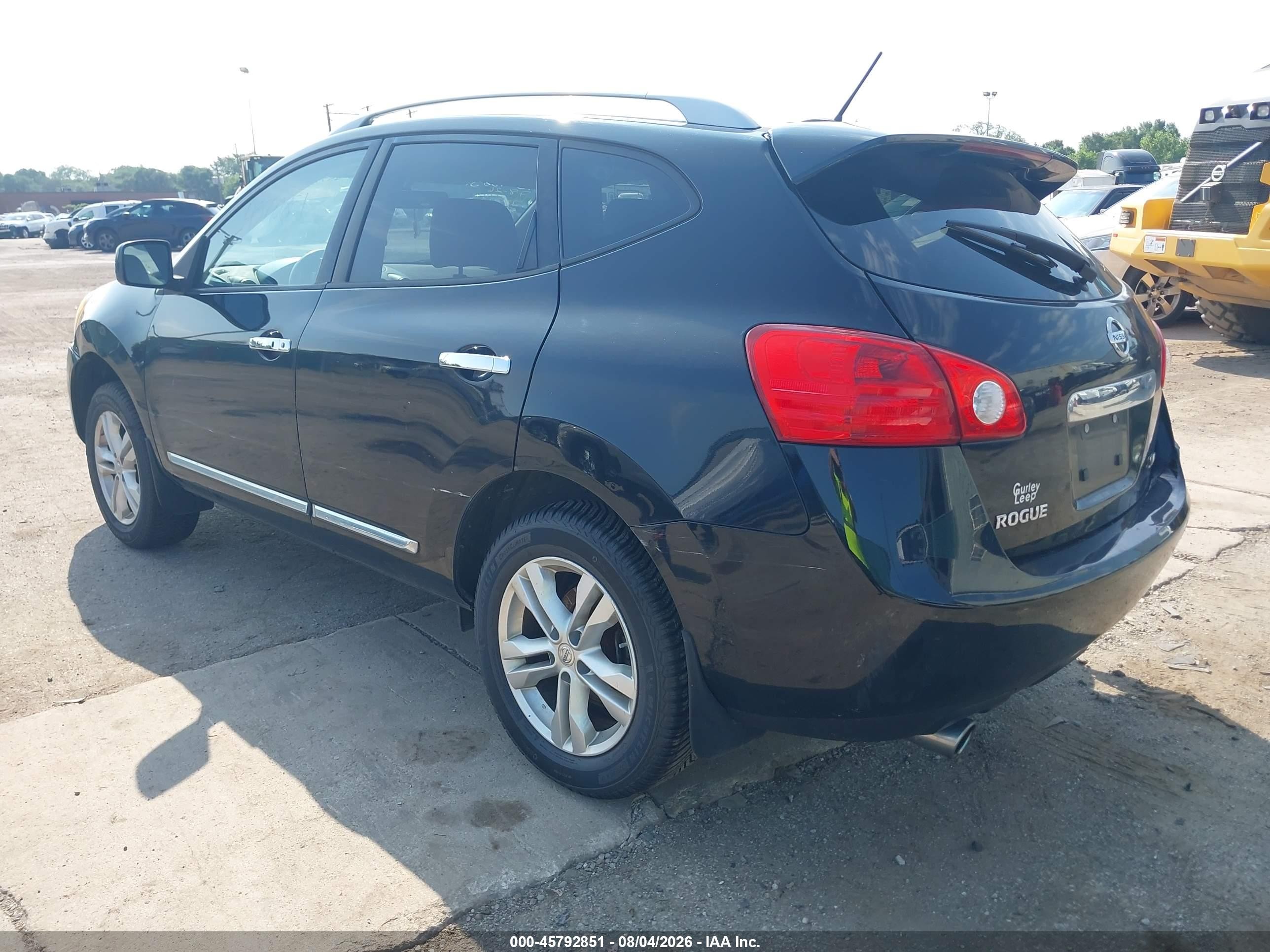 2012 Nissan Rogue Sv Black vin: JN8AS5MV7CW710813