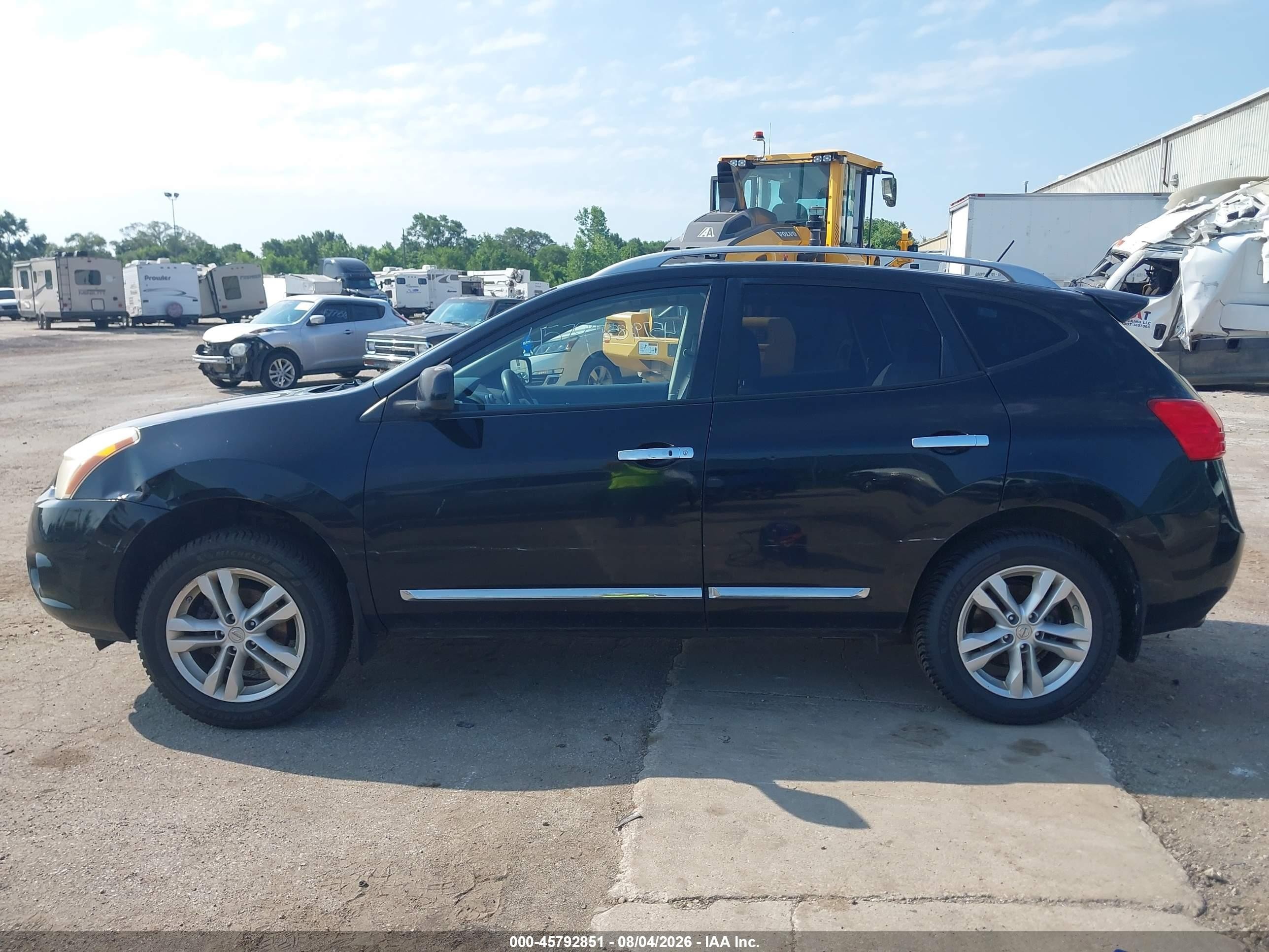 2012 Nissan Rogue Sv Black vin: JN8AS5MV7CW710813