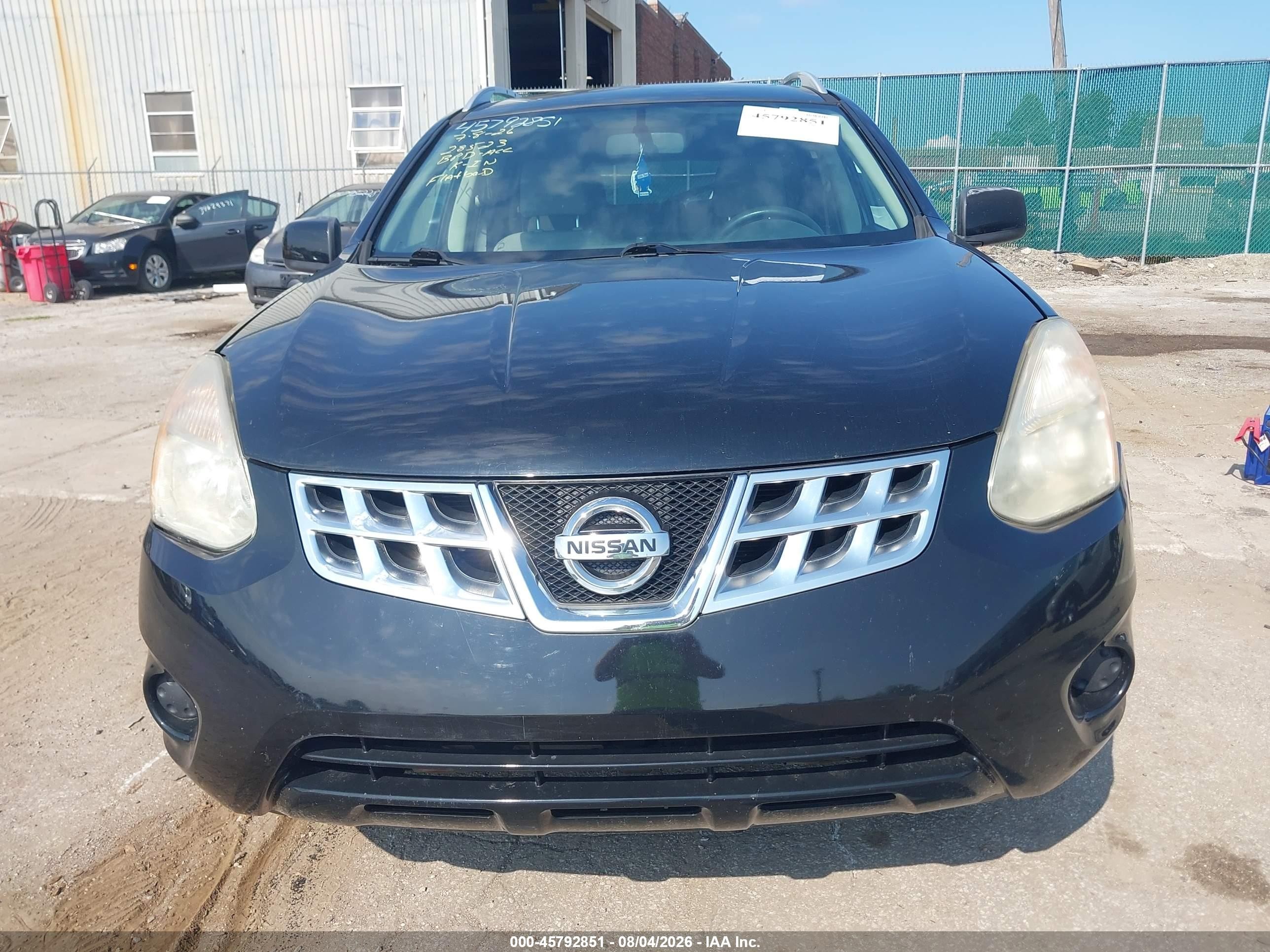 2012 Nissan Rogue Sv Black vin: JN8AS5MV7CW710813