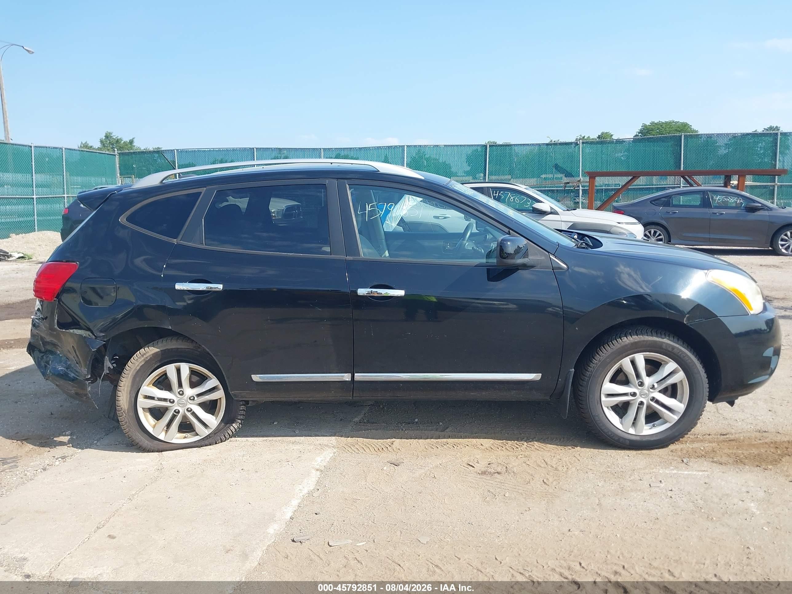 2012 Nissan Rogue Sv Black vin: JN8AS5MV7CW710813