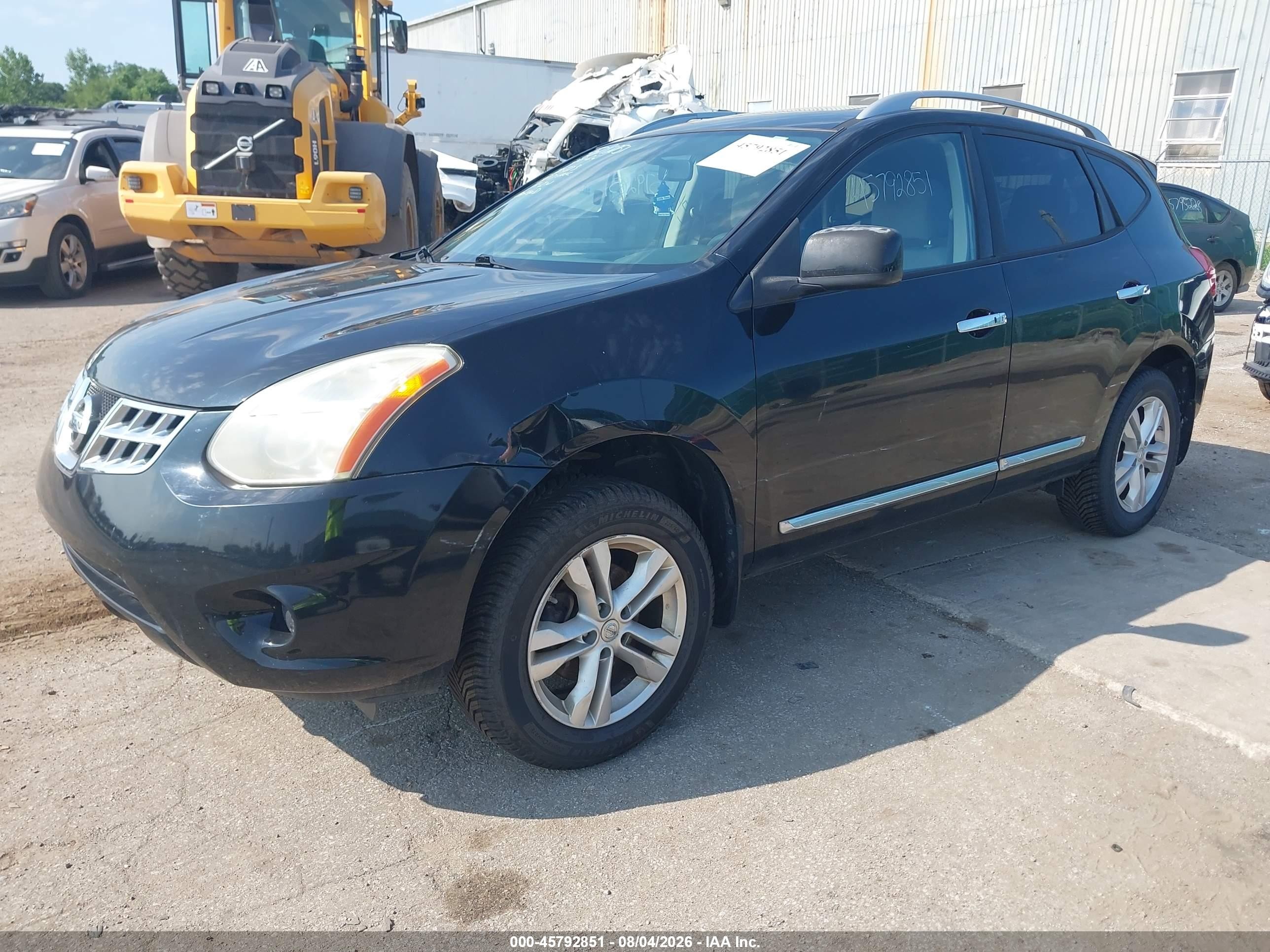2012 Nissan Rogue Sv Black vin: JN8AS5MV7CW710813