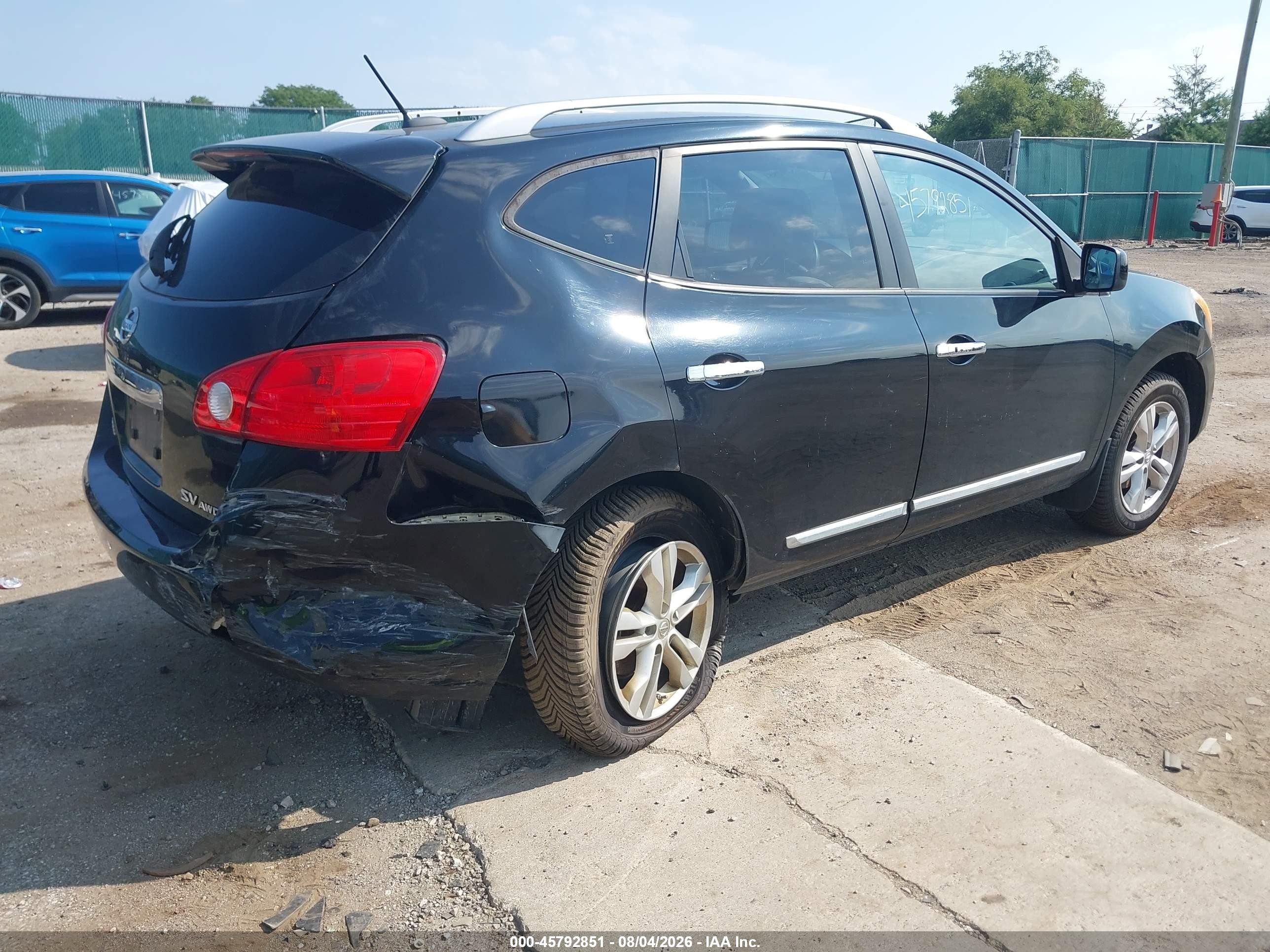 2012 Nissan Rogue Sv Black vin: JN8AS5MV7CW710813