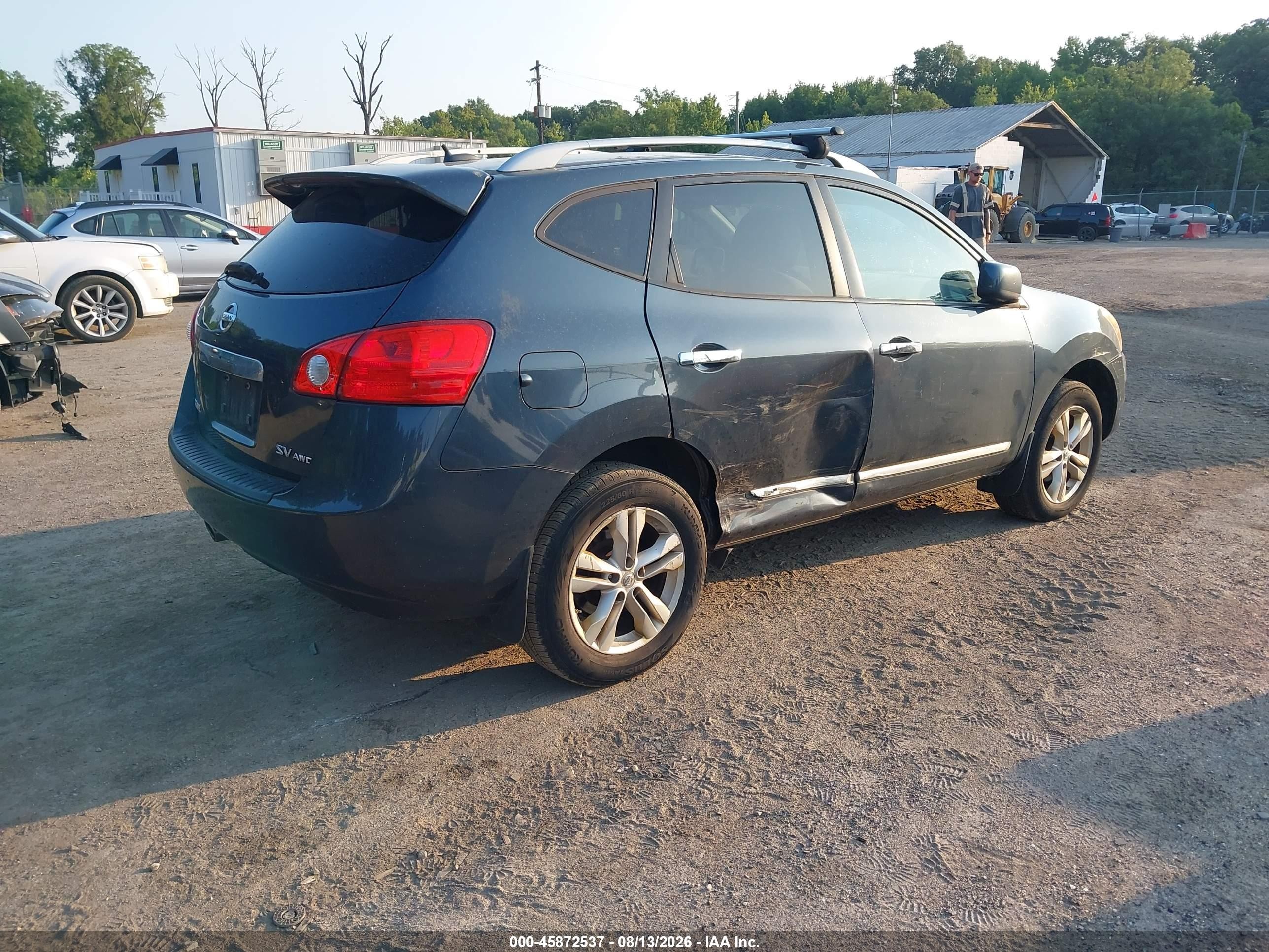 2012 Nissan Rogue Sv Gray vin: JN8AS5MV7CW712089
