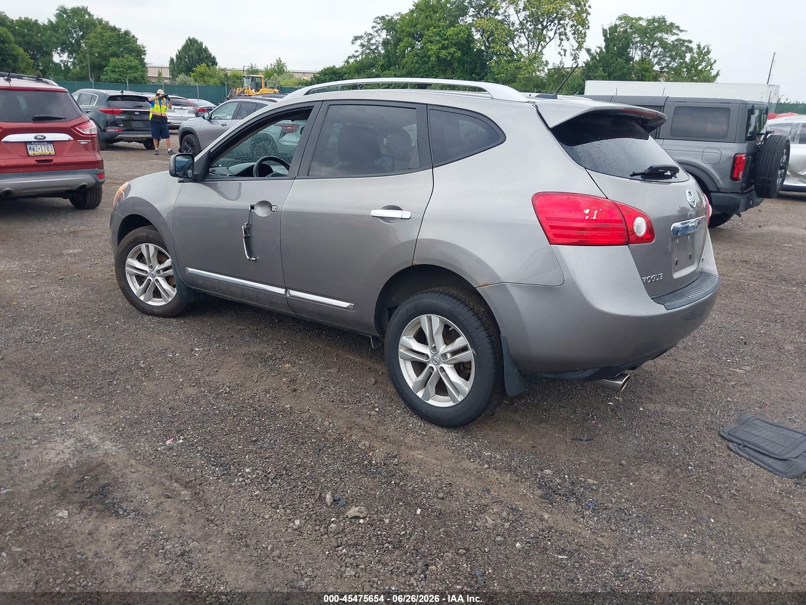 2012 Nissan Rogue Sv Gray vin: JN8AS5MV7CW712626