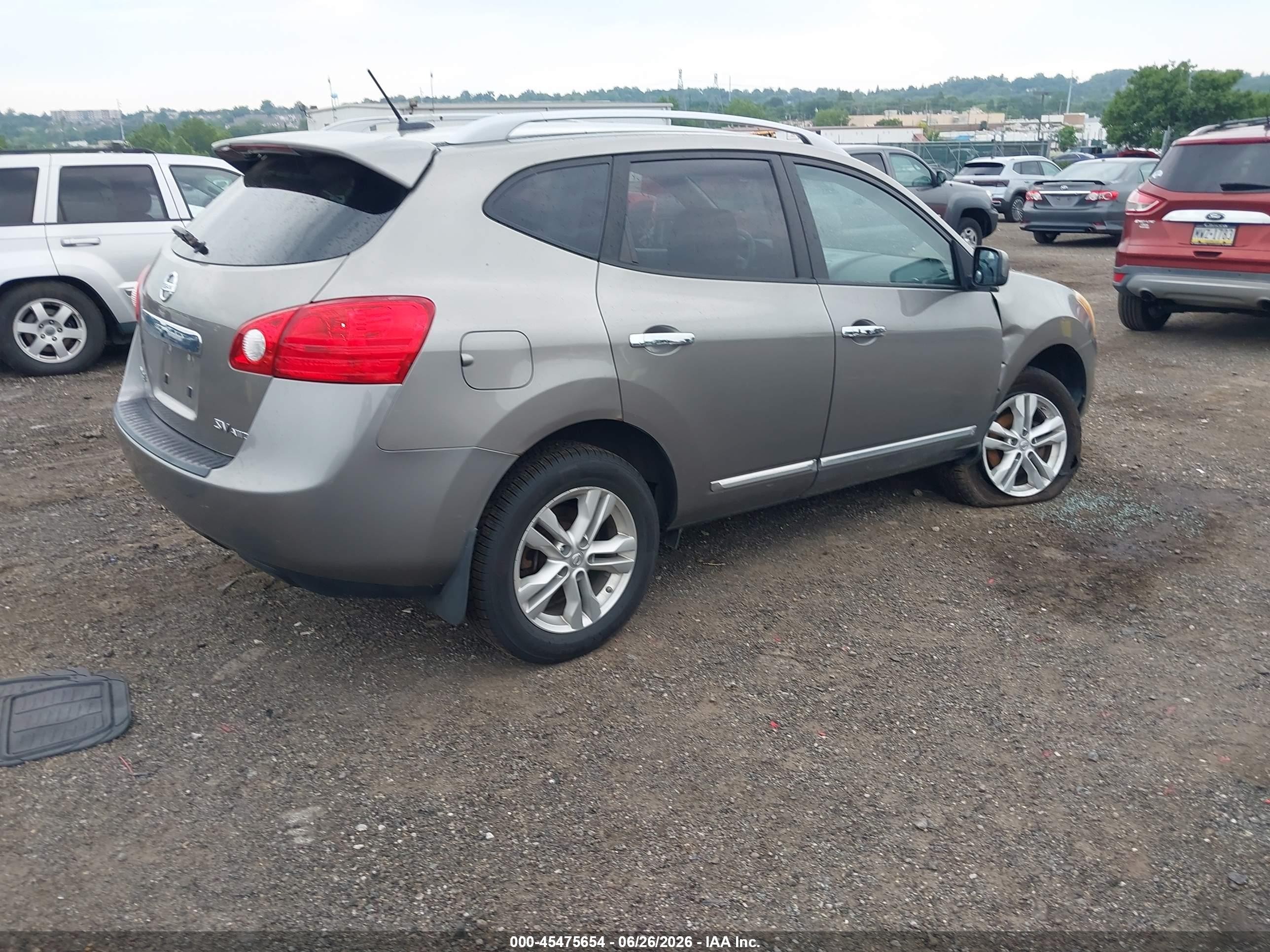 2012 Nissan Rogue Sv Gray vin: JN8AS5MV7CW712626