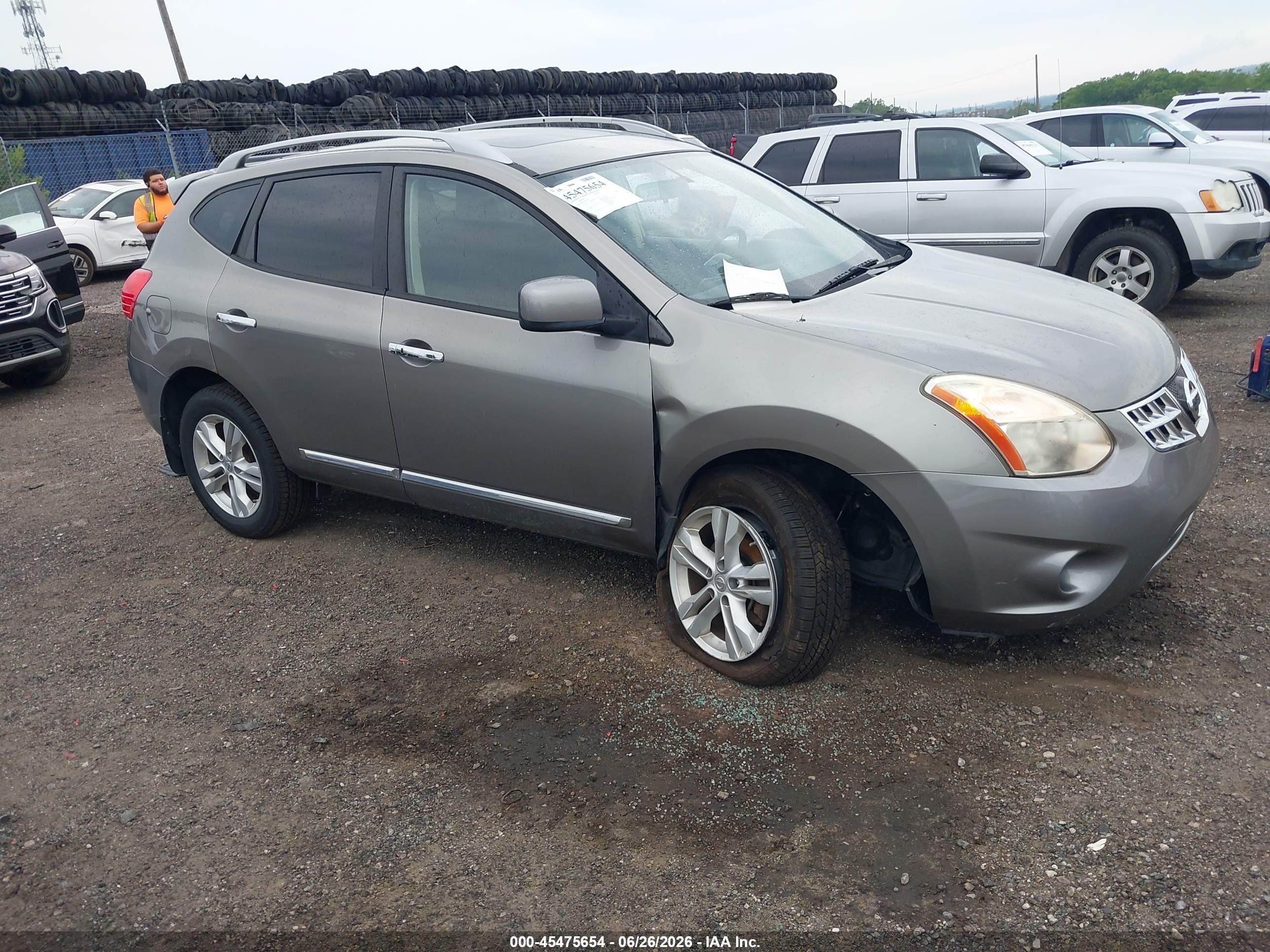 2012 Nissan Rogue Sv Gray vin: JN8AS5MV7CW712626