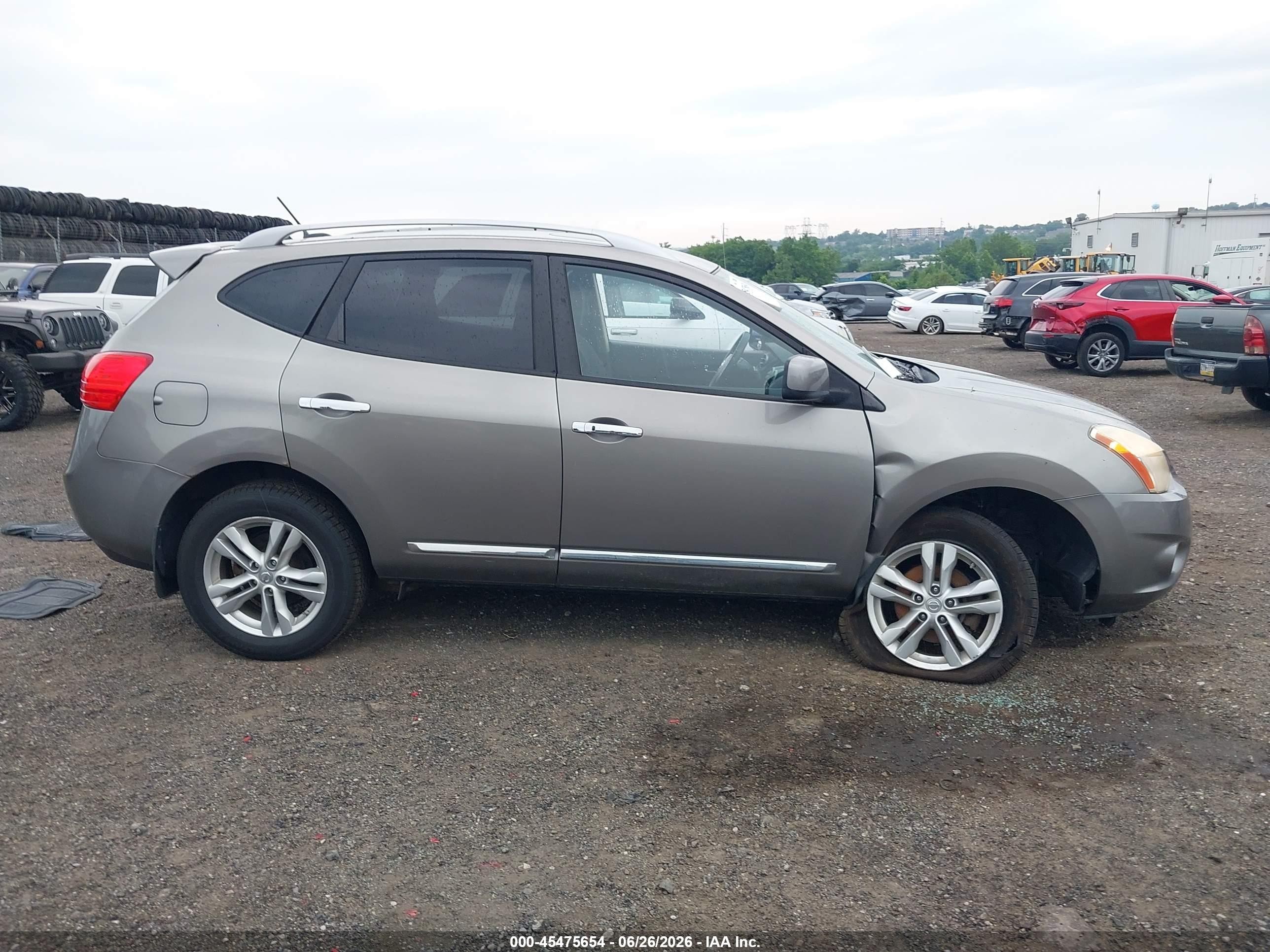 2012 Nissan Rogue Sv Gray vin: JN8AS5MV7CW712626