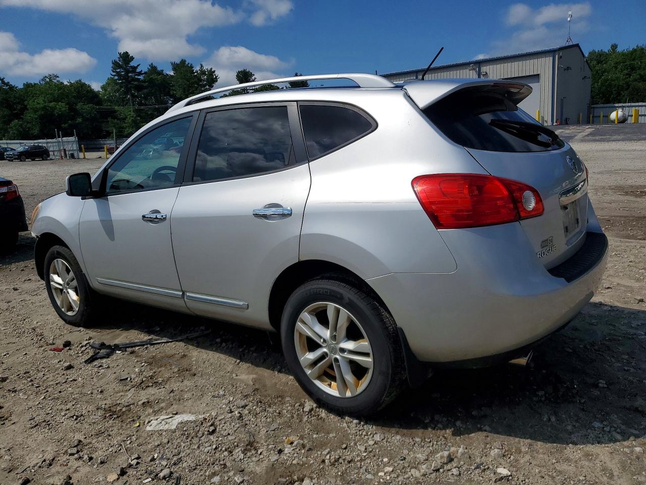 2012 Nissan Rogue S Silver vin: JN8AS5MV7CW713615