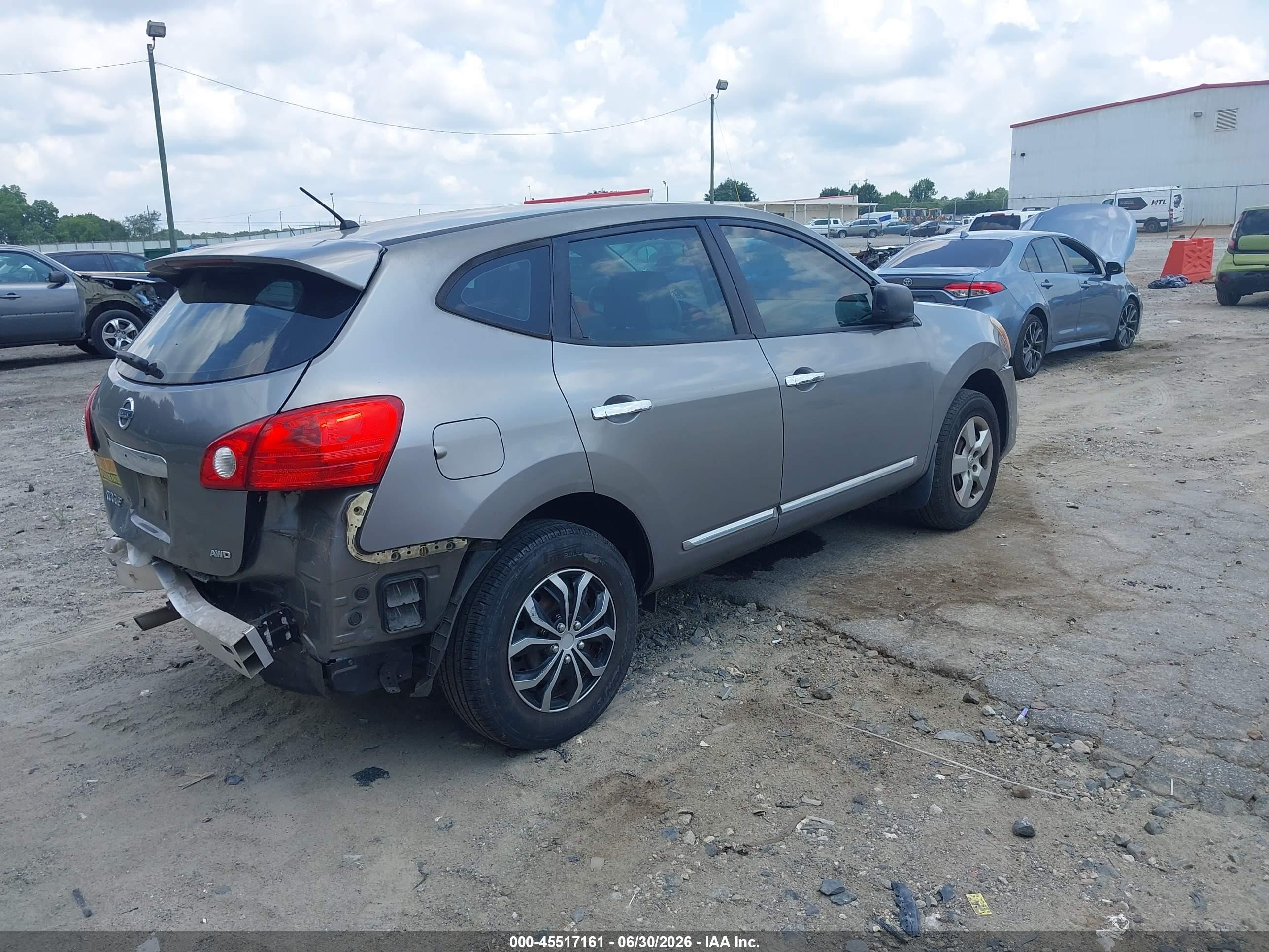 2013 Nissan Rogue S Gray vin: JN8AS5MV7DW101528