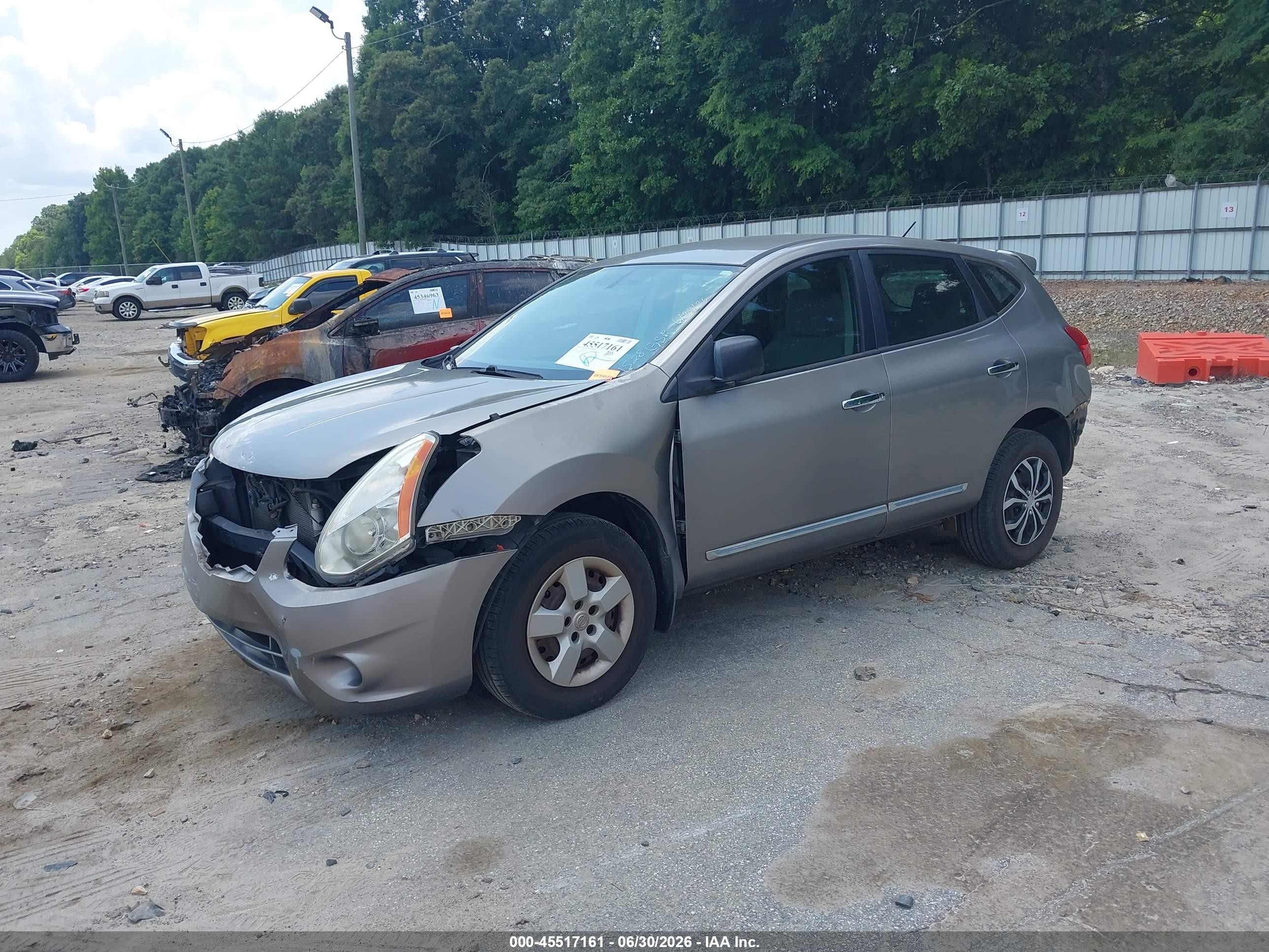 2013 Nissan Rogue S Gray vin: JN8AS5MV7DW101528