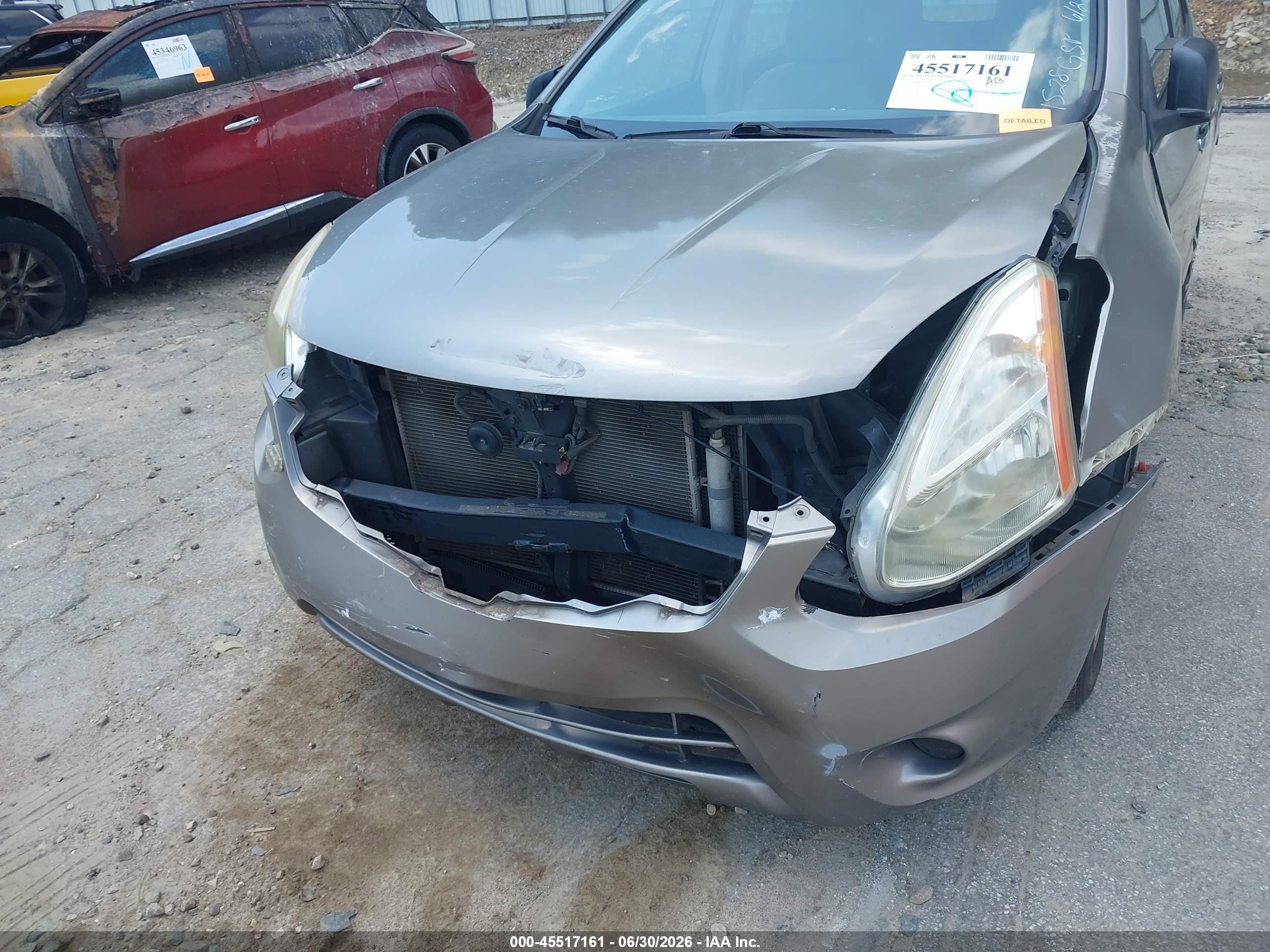 2013 Nissan Rogue S Gray vin: JN8AS5MV7DW101528