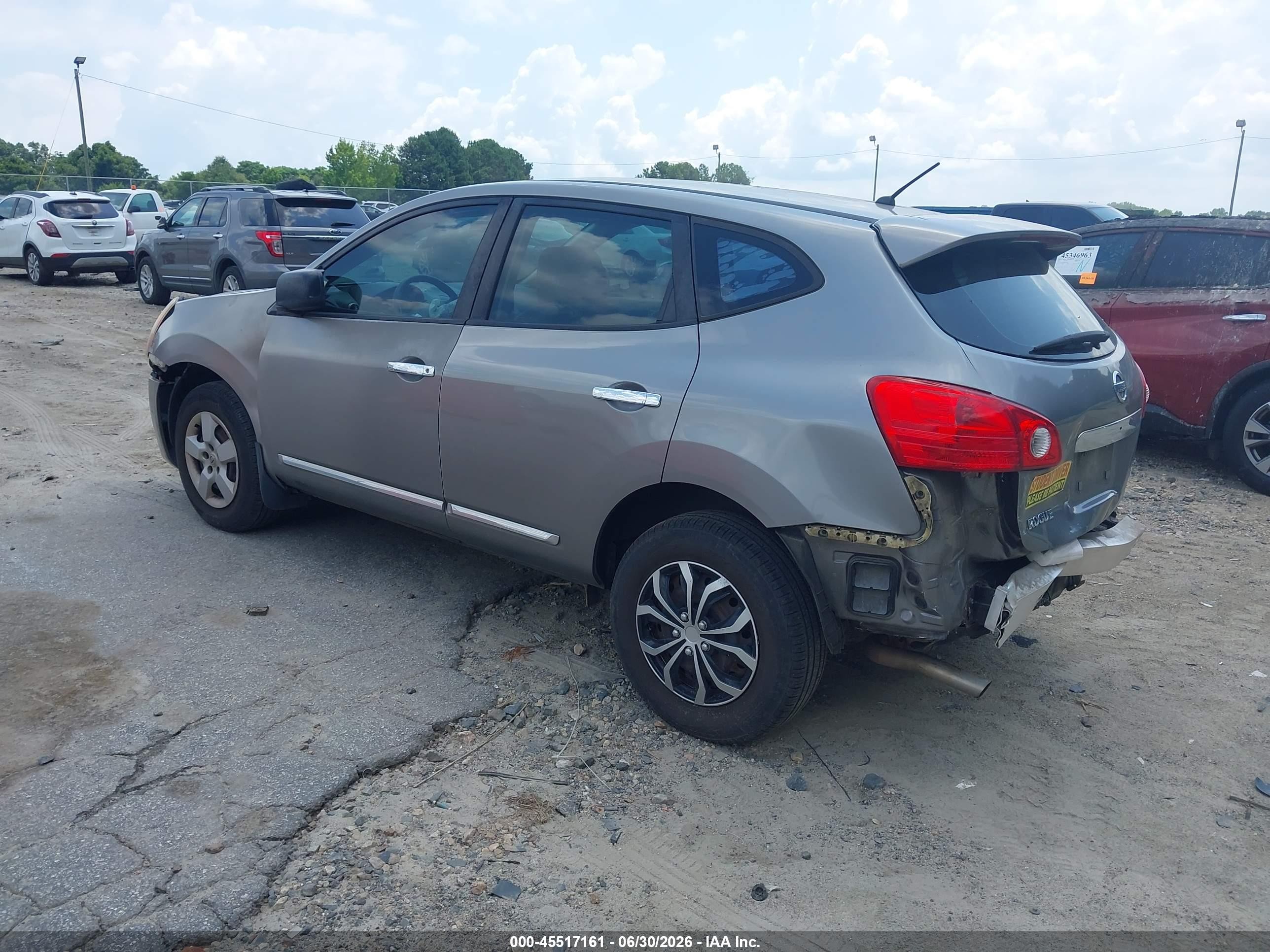 2013 Nissan Rogue S Gray vin: JN8AS5MV7DW101528
