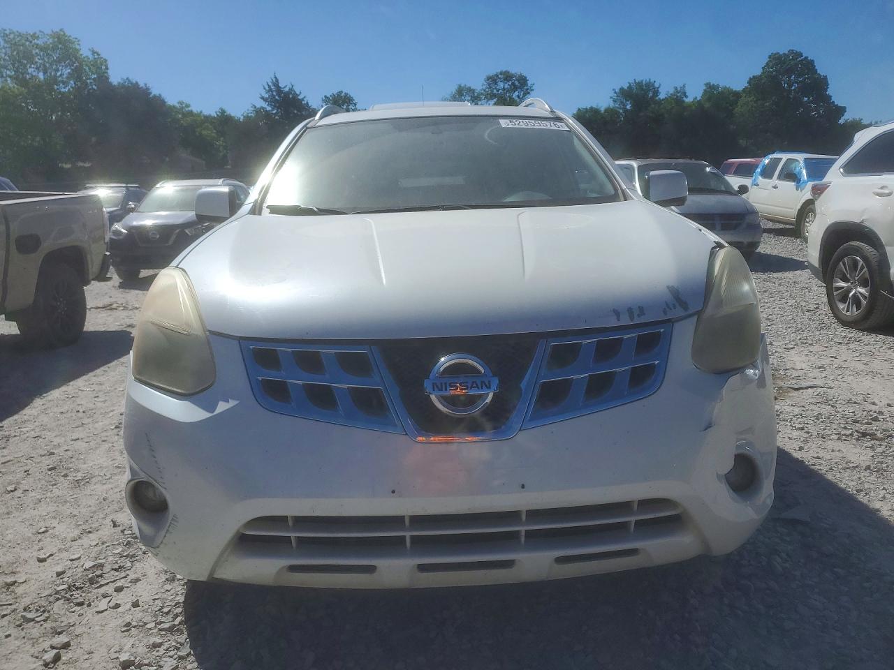 2013 Nissan Rogue S White vin: JN8AS5MV7DW109659