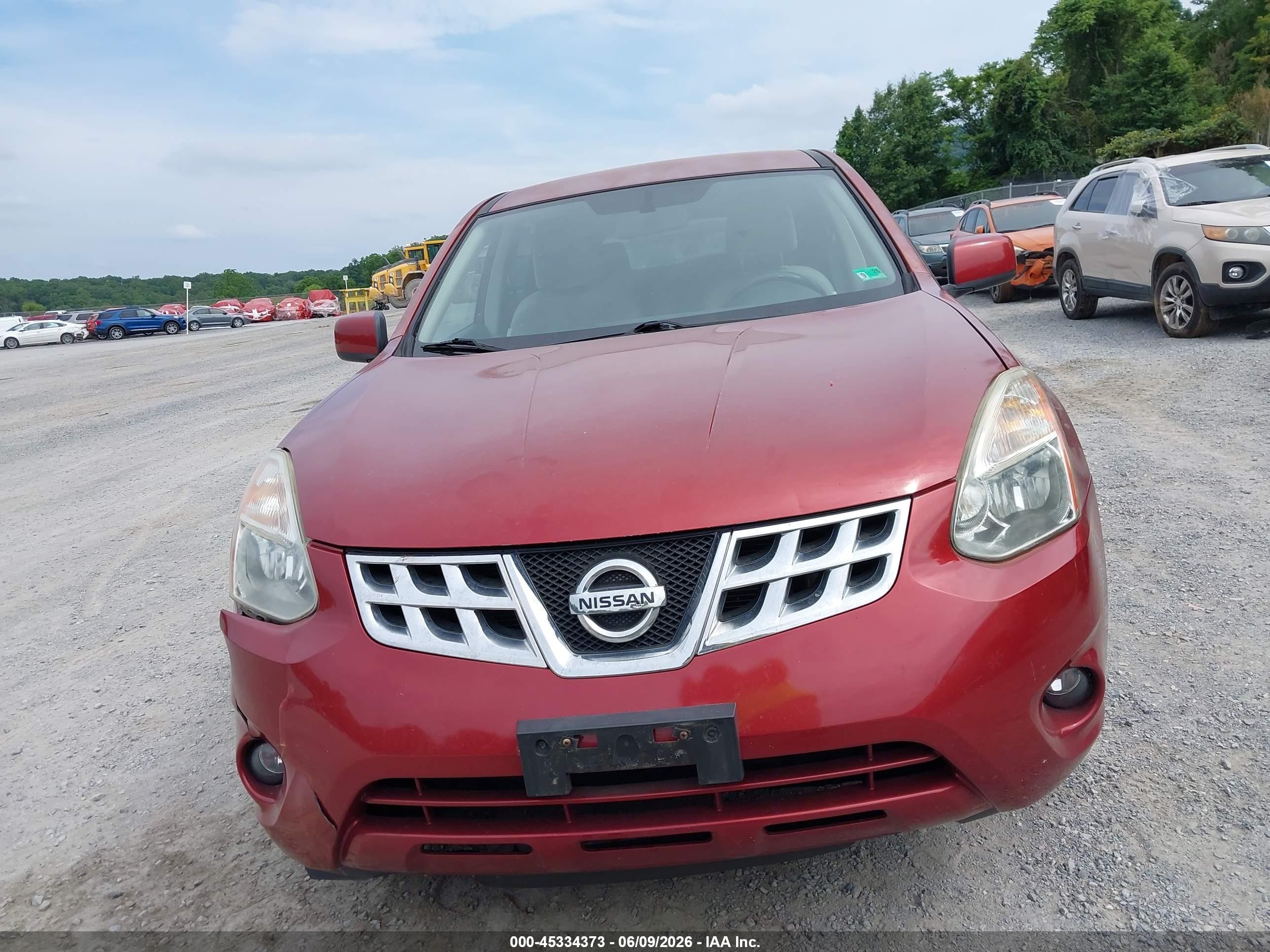 2013 Nissan Rogue S Красный vin: JN8AS5MV7DW114196