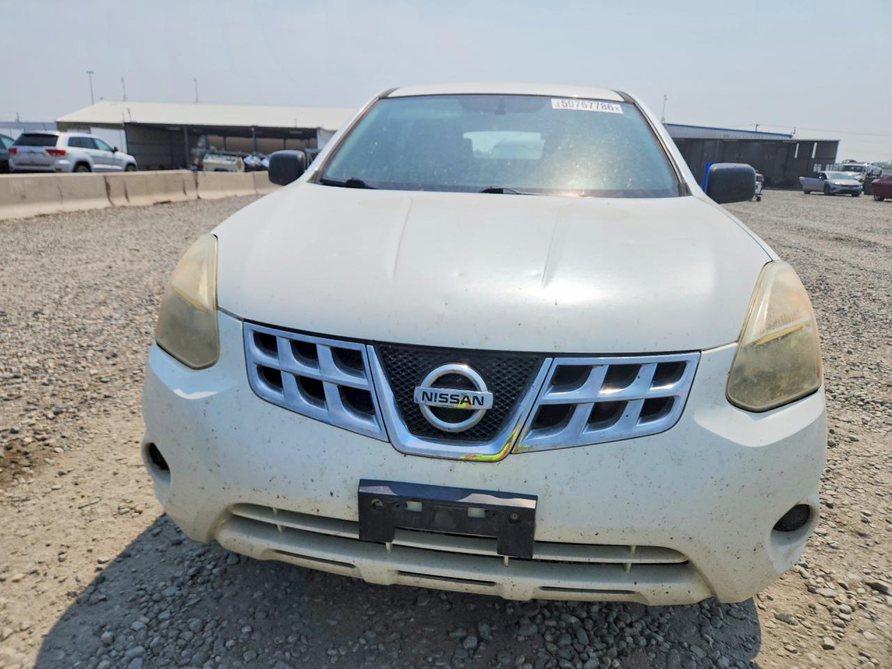 2013 Nissan Rogue S White vin: JN8AS5MV7DW117650